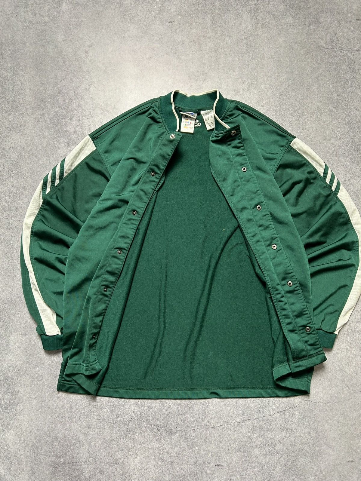 Adidas Vintage 90’s Adidas Small Logo Snap Button Up Sweatshirt Y2K Size US M / EU 48-50 / 2 - 4 Thumbnail