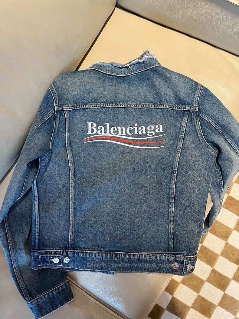 Balenciaga Balenciaga Coke denim jacket Size US M / EU 48-50 / 2 - 1 Thumbnail