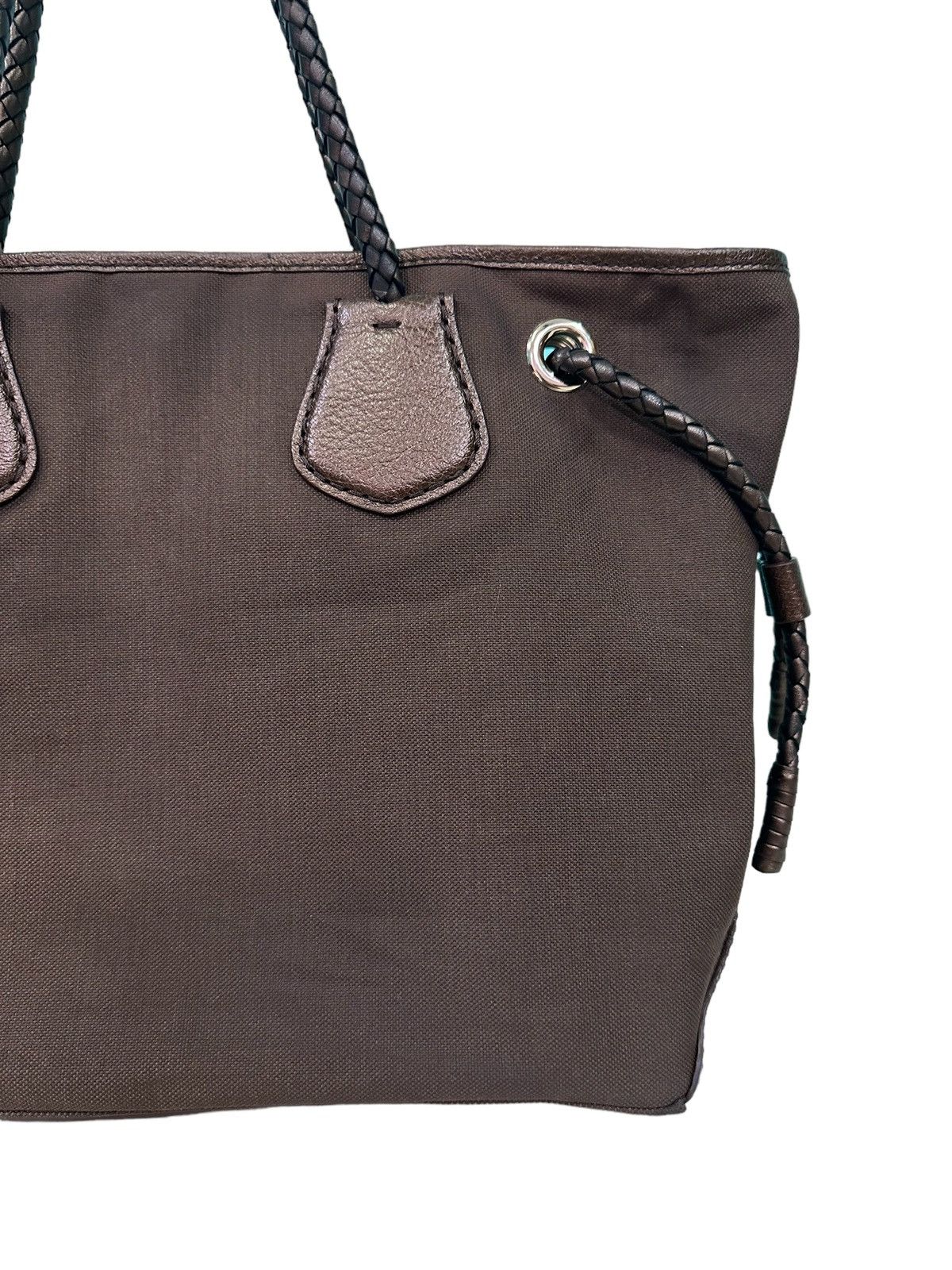 Celine AUTHENTIC CELINE CARRIAGE CANVAS LEATHER TOTE BAG Size ONE SIZE - 4 Thumbnail