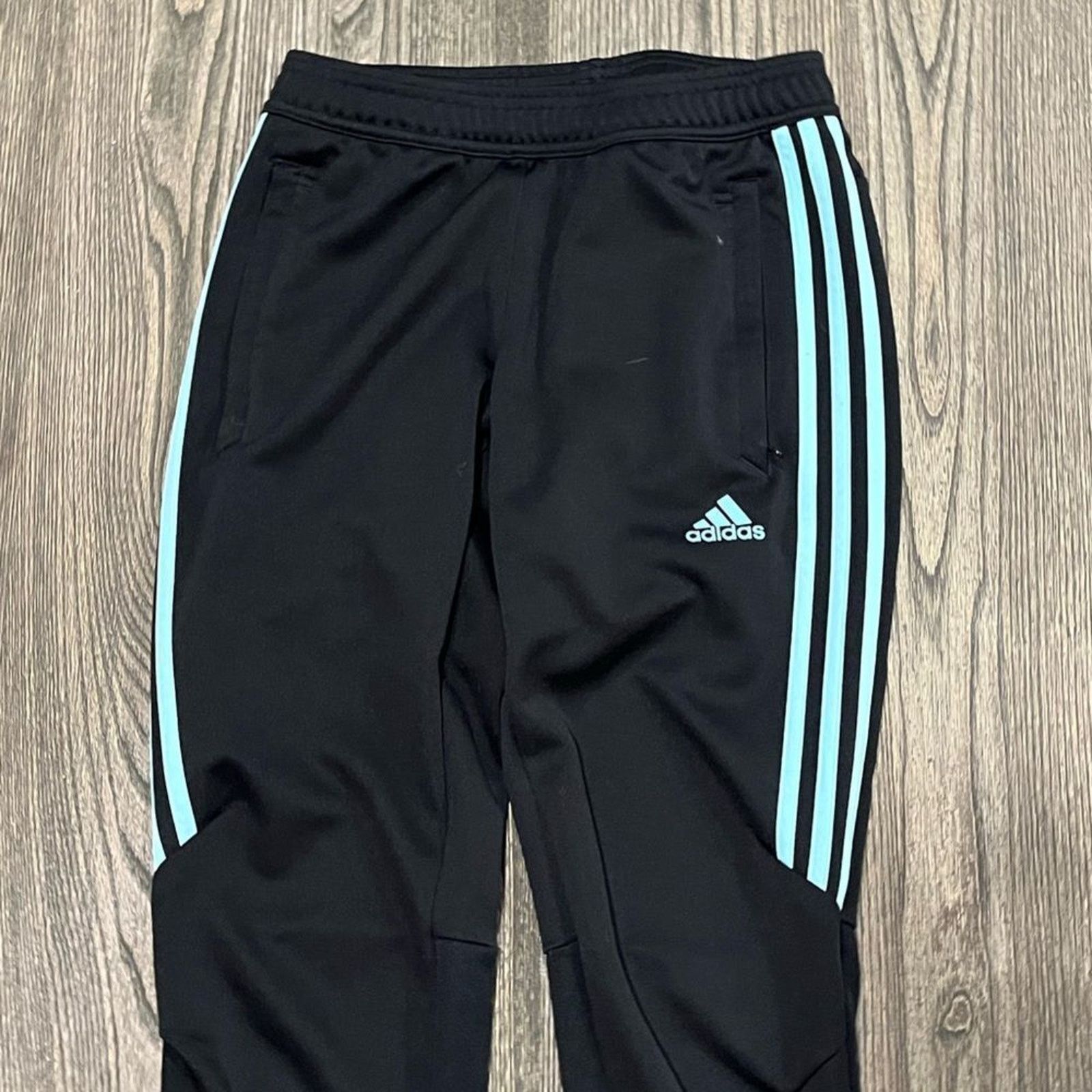 Adidas Adidas Climacool Track Pants Fleece Tapered Leg Elastic XS Size 24" / US 00 / IT 34 - 3 Thumbnail
