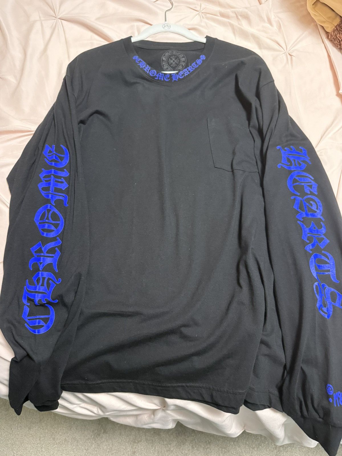 【Chrome Hearts】Star L/S T-shirt★長袖Ｔシャツ★Blue CHROME HEARTS クロムハーツ BLUE STAR LONG SLEEVE TEE バック