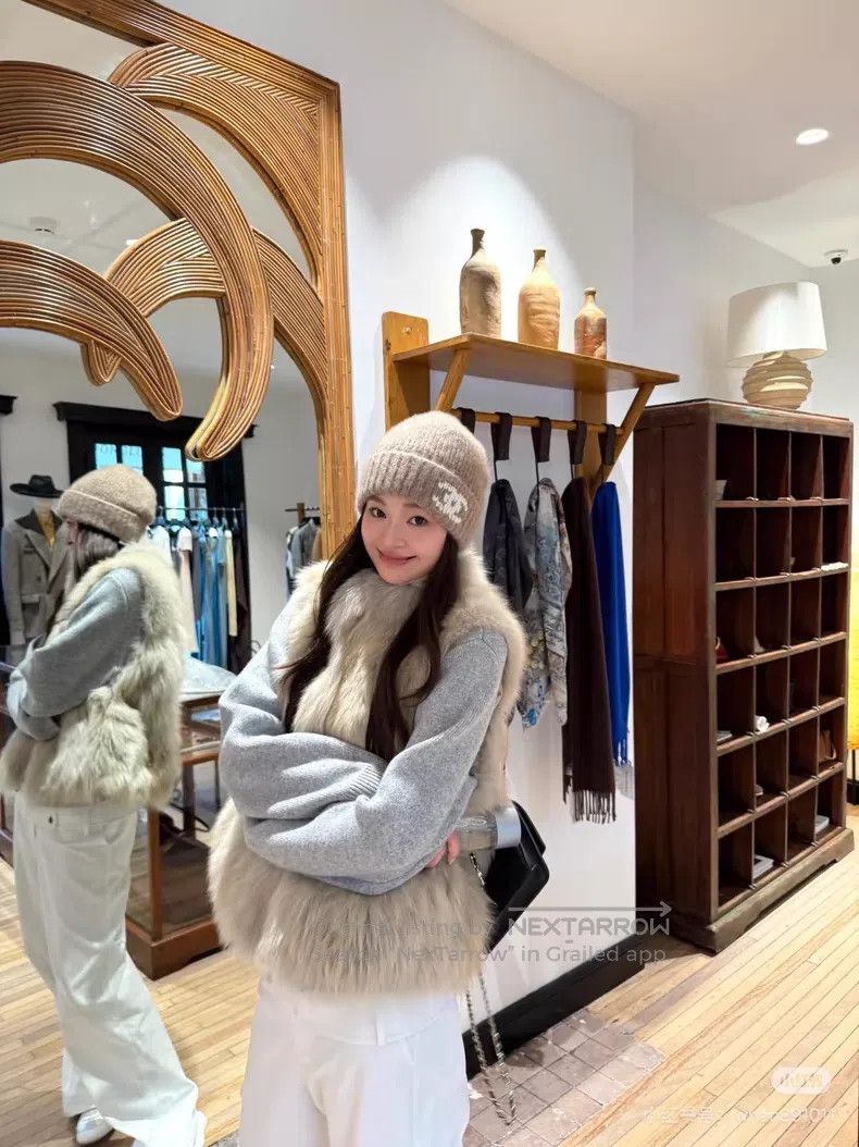 Chanel Chanel 24b cashmere khaki cold cap Size ONE SIZE - 7 Thumbnail