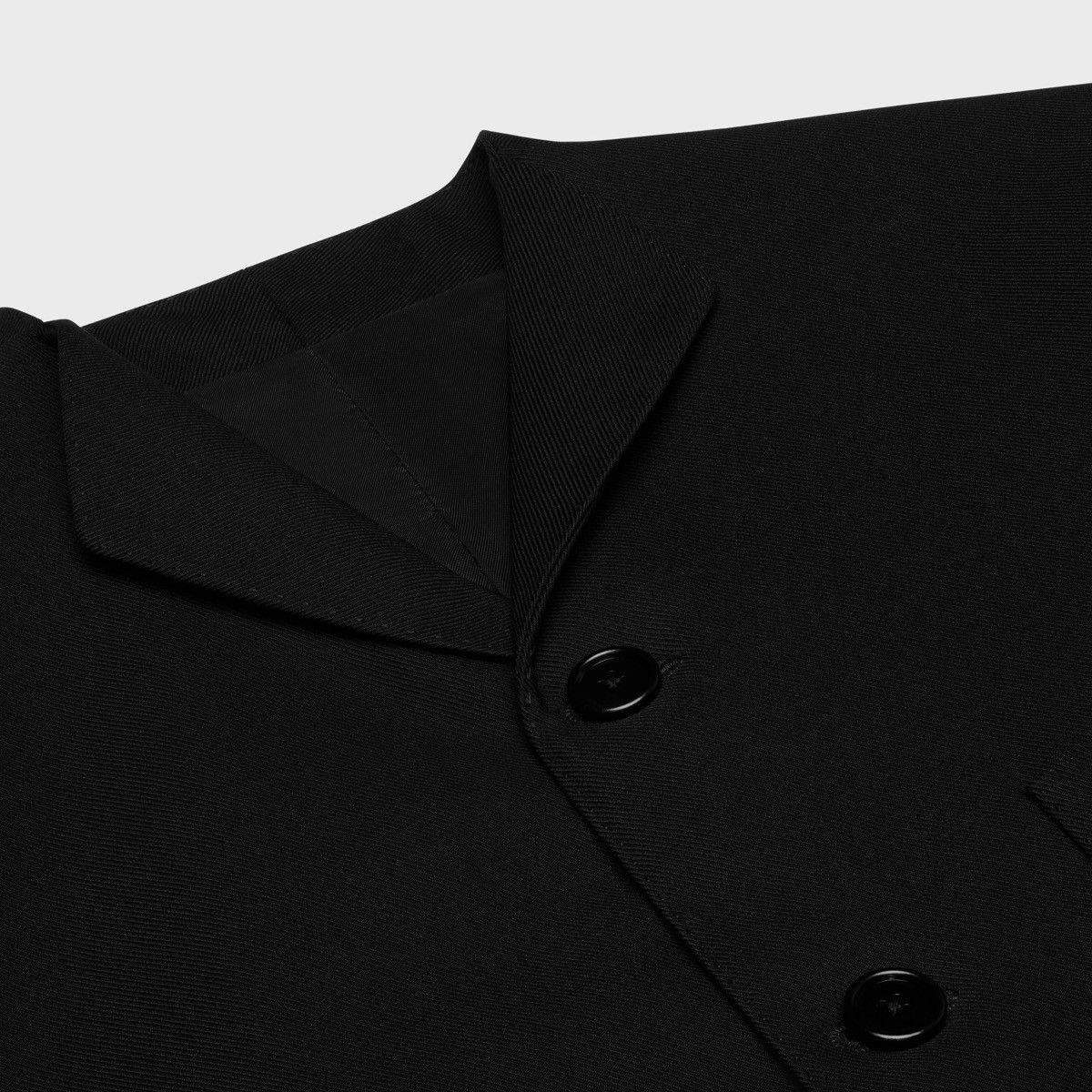 Celine RARE - FW24 Wing Collar Diagonal Wool Jacket 54 Size 54R - 5 Thumbnail