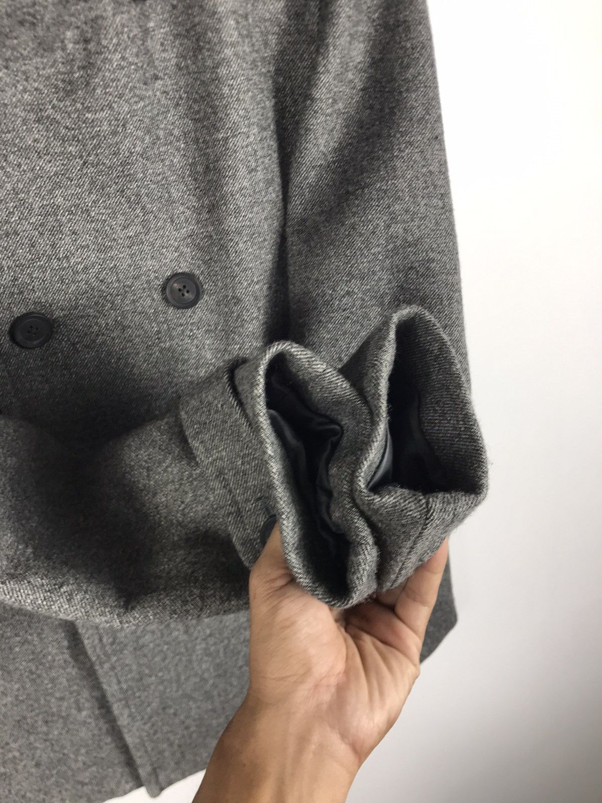 Edifice Japan 🔥417 Edifice Wool Doule Breast Peacoat Jacket Size US L / EU 52-54 / 3 - 7 Thumbnail