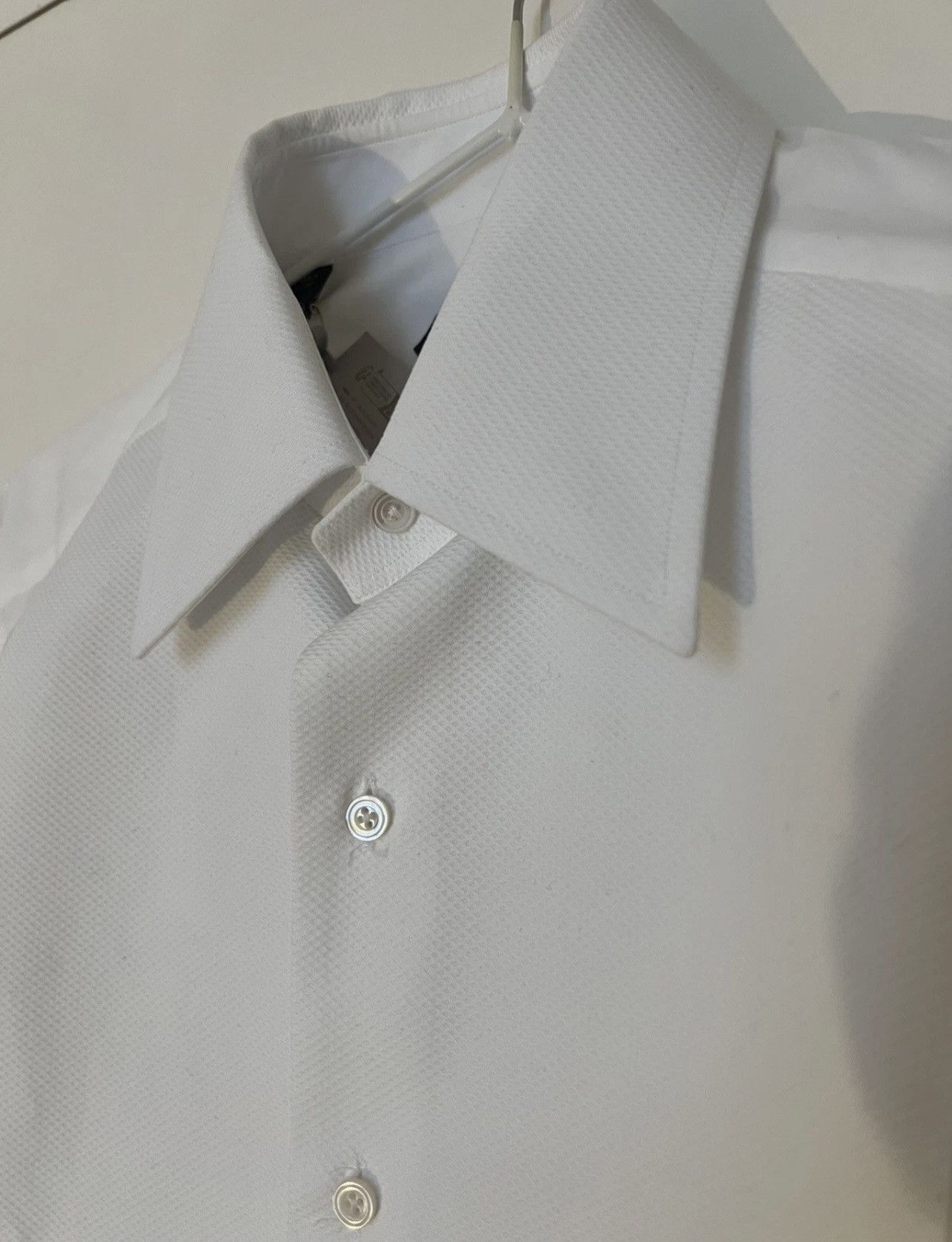Tom Ford TOM FORD White Dress tuxedo Shirt Size 15 39 Long Sleeves Size US M / EU 48-50 / 2 - 6 Thumbnail
