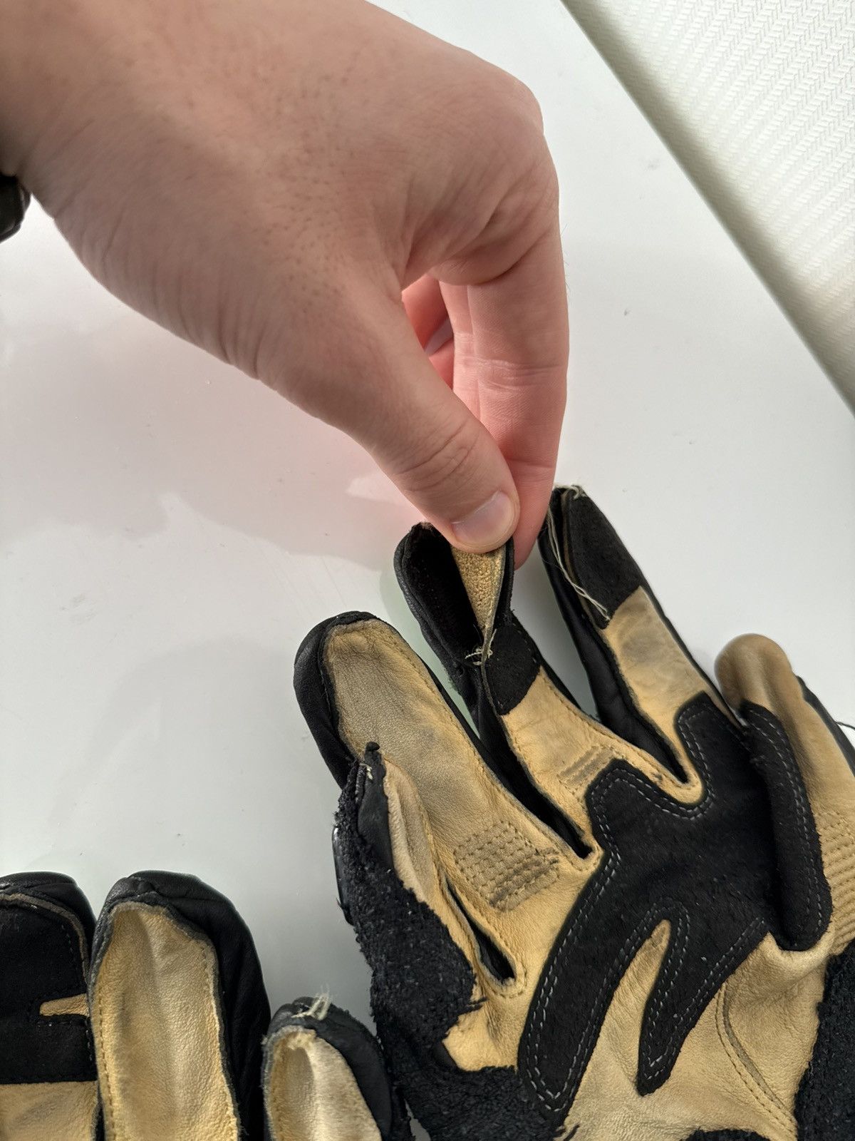 Japanese Brand Kawasaki Y2K Ninja Moto Racing Leather Hype Gloves Size ONE SIZE - 9 Thumbnail