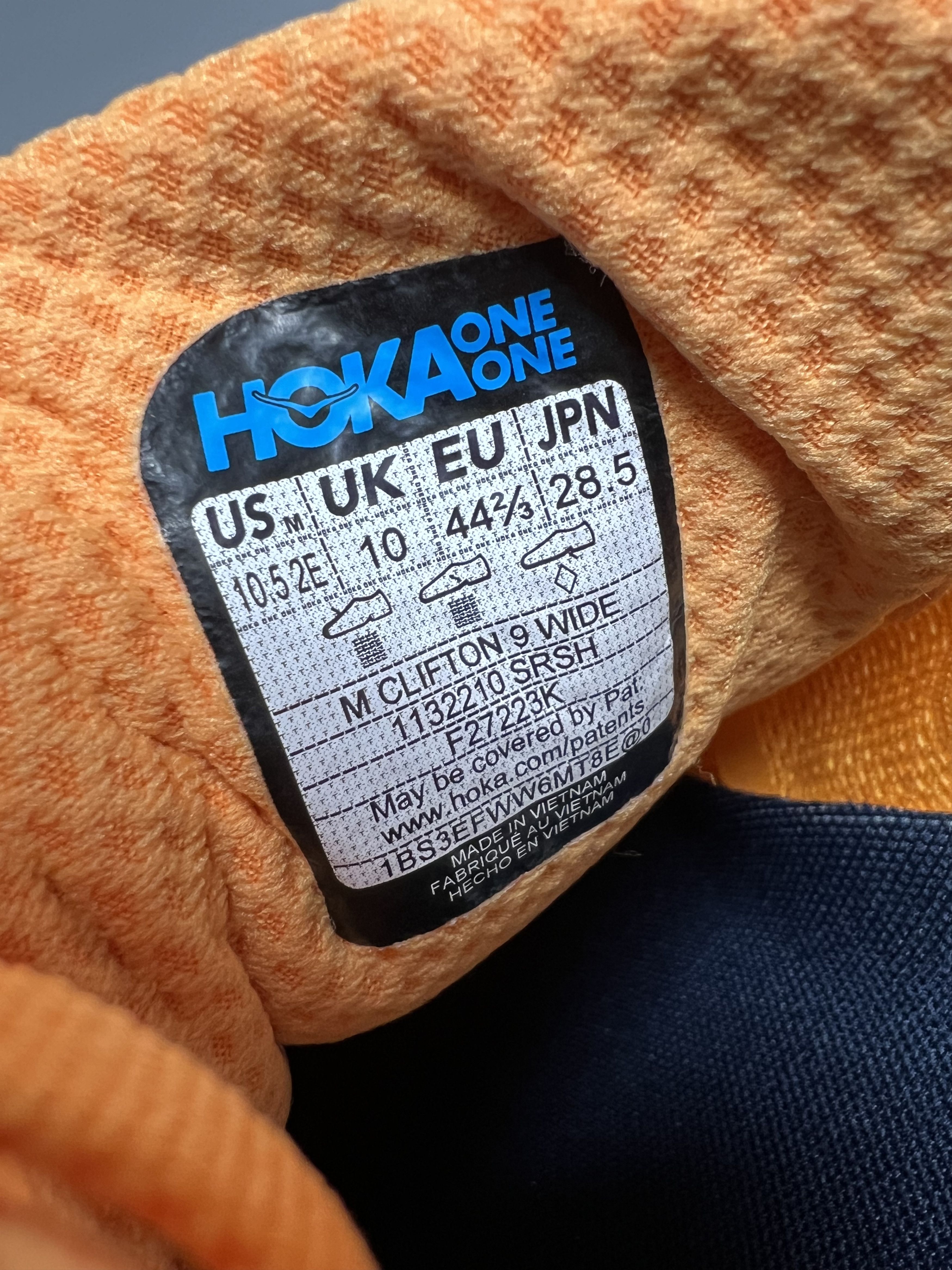 Hoka 10.5EE Hoka One One Clifton 9 Wide Running Shoes Walking Gym Size US 10.5 / EU 43-44 - 11 Thumbnail