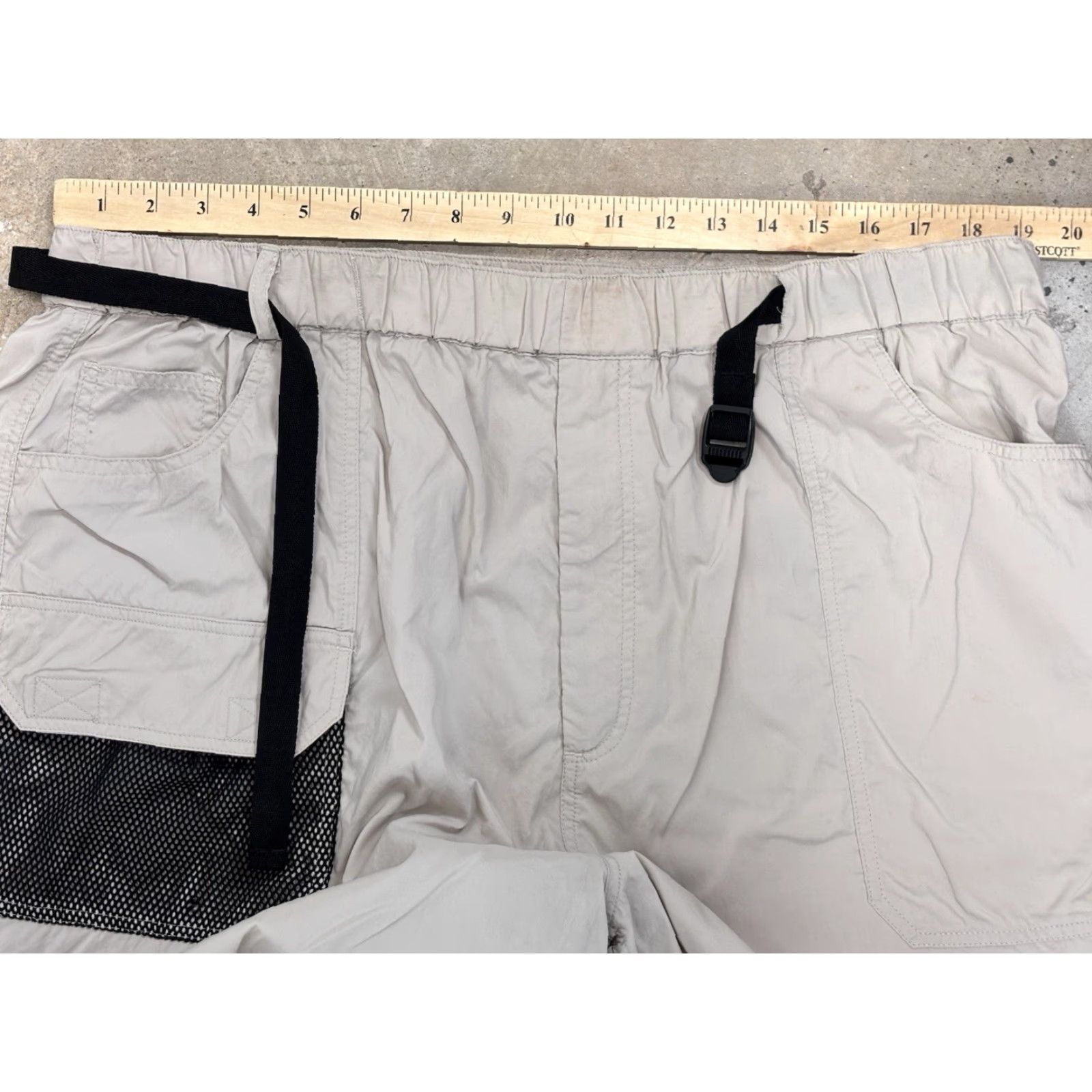 Orvis VINTAGE Orvis Cargo Shorts Belted Nylon Beiges Mens 2XL Adult Regular 38x5.5 Outdoor Fishing 90s Mens Size US 39 - 5 Thumbnail