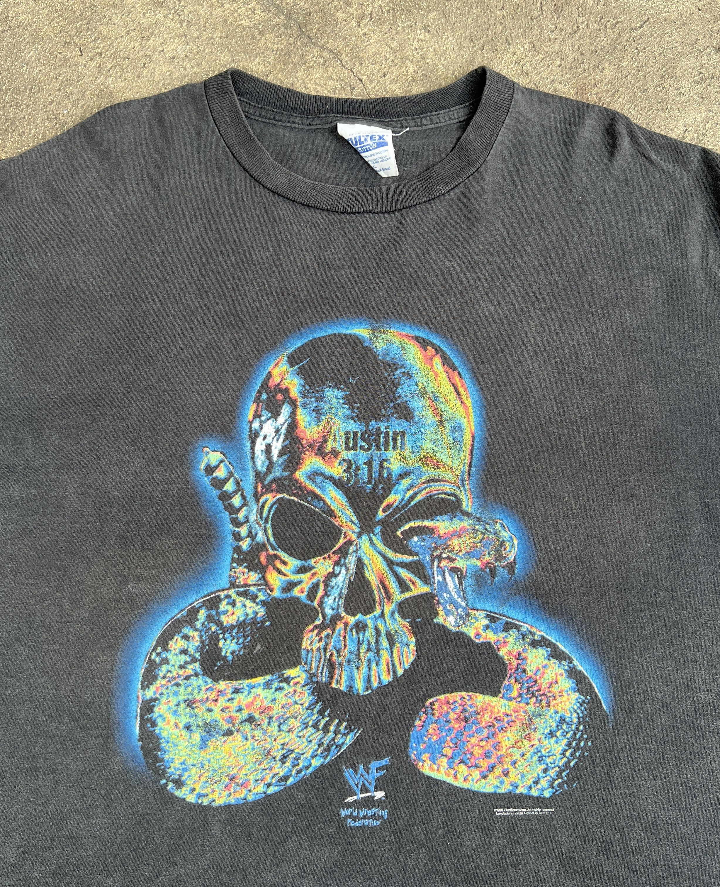 WCW/nWo Vintage 90s1998 StoneCold SteveAustin rattlesnake TeeFadedXL Size US XL / EU 56 / 4 - 4 Thumbnail