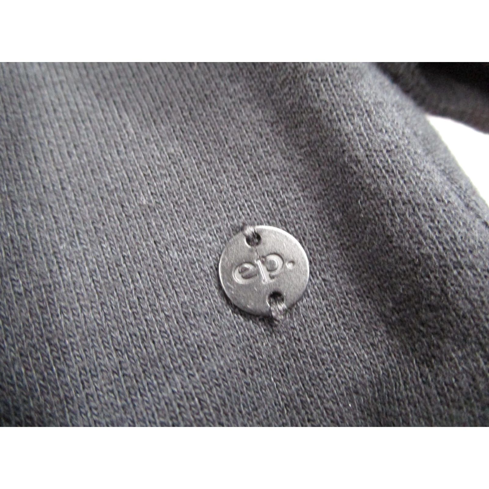 Eleven Paris Elevenparis Mens Medium Black Crewneck Sweatshirt with Embroidered Peacock Graphic Size US M / EU 48-50 / 2 - 4 Thumbnail