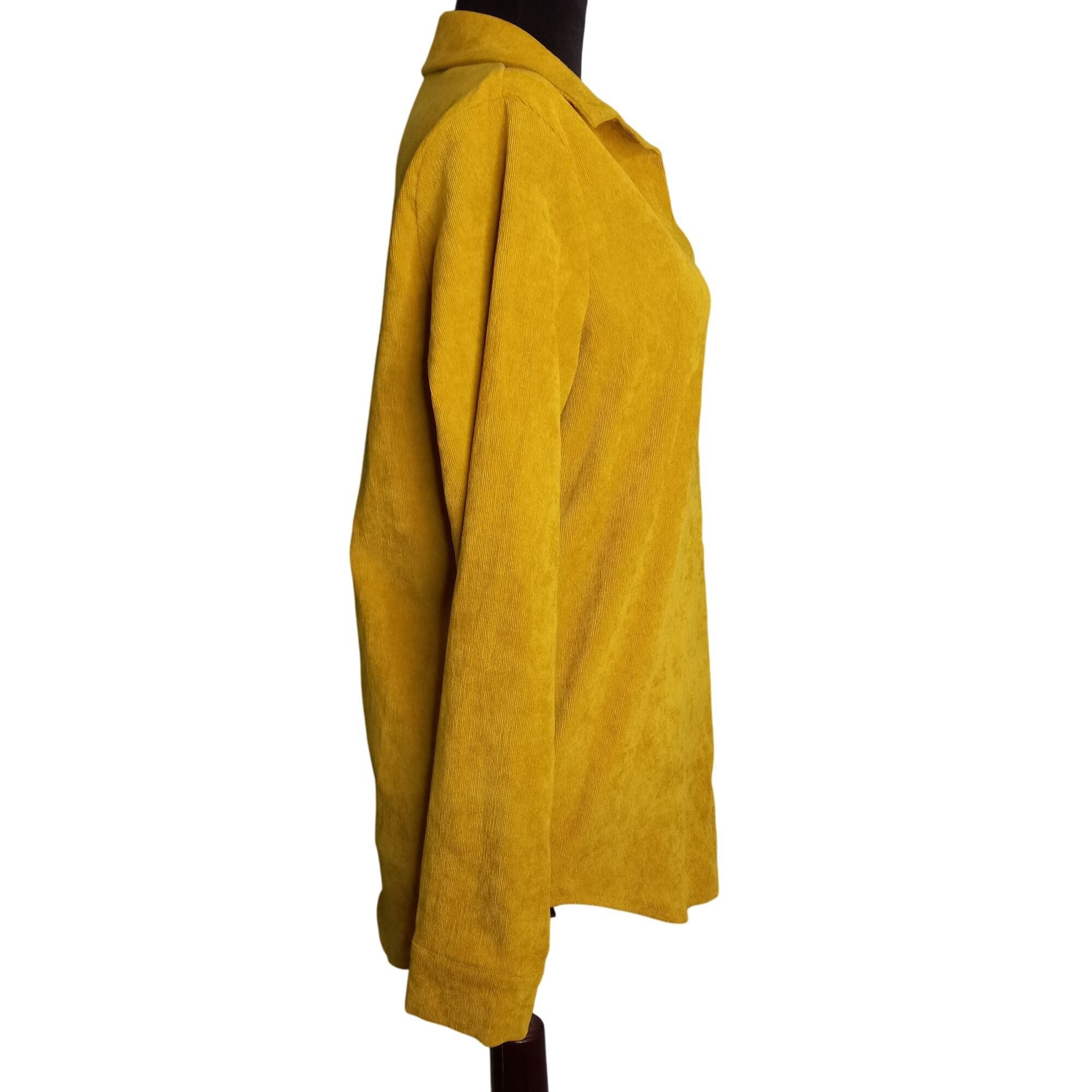 Nasty Gal Nasty Gal Size L Shirt Mustard Yellow Button Down Long Sleev Size L / US 10 / IT 46 - 5 Thumbnail