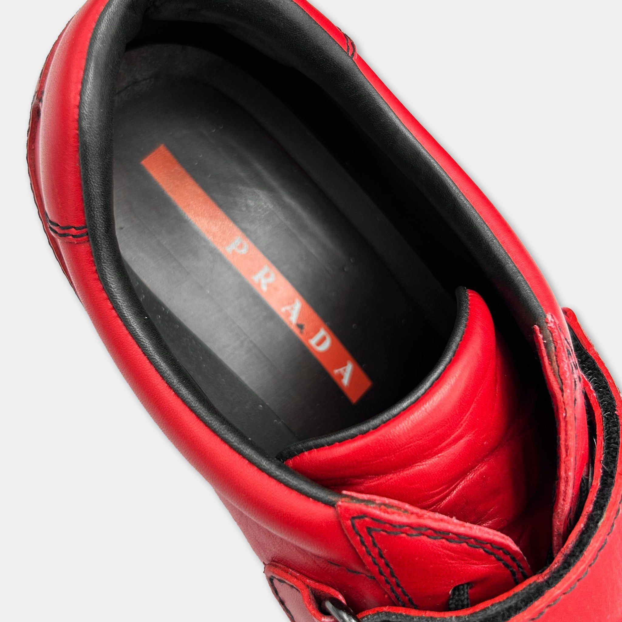 Prada Prada Sport 00's Red Sneakers Size US 9 / EU 42 - 4 Thumbnail