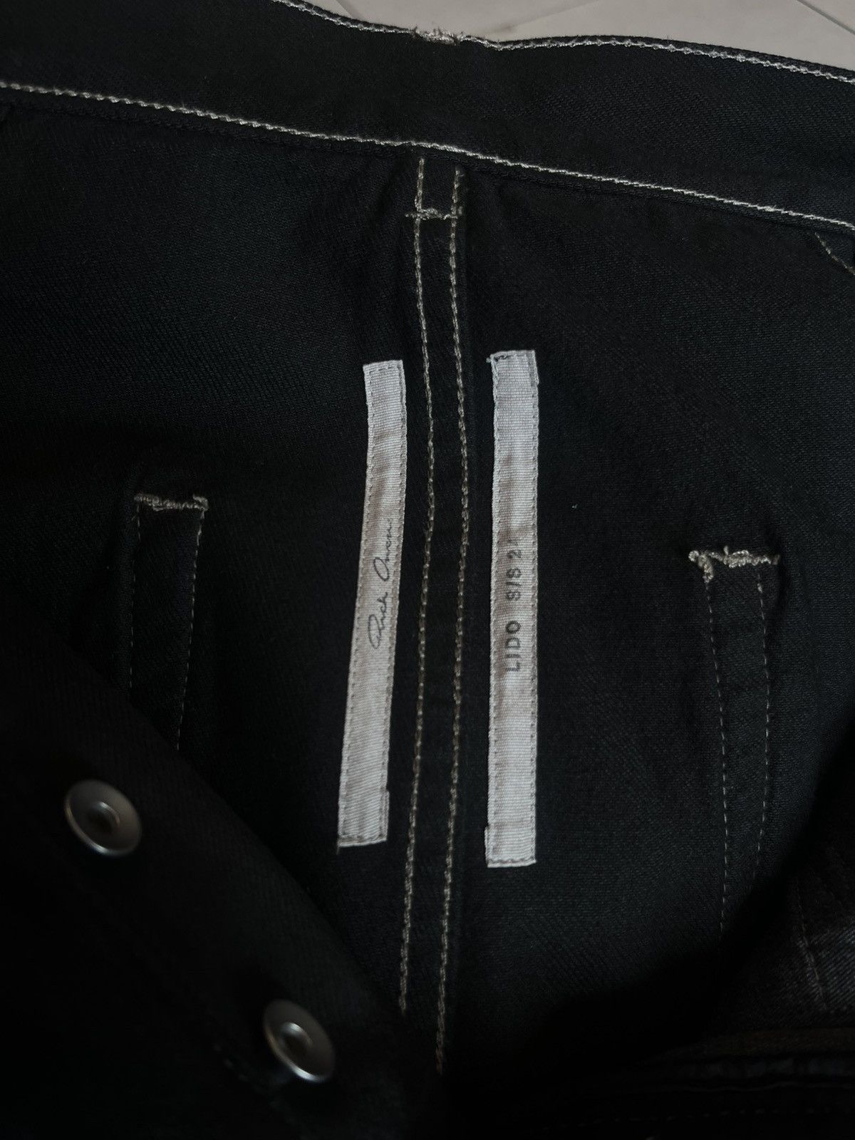 Rick Owens Rick Owens Black Bolan Jeans Size US 33 - 3 Thumbnail