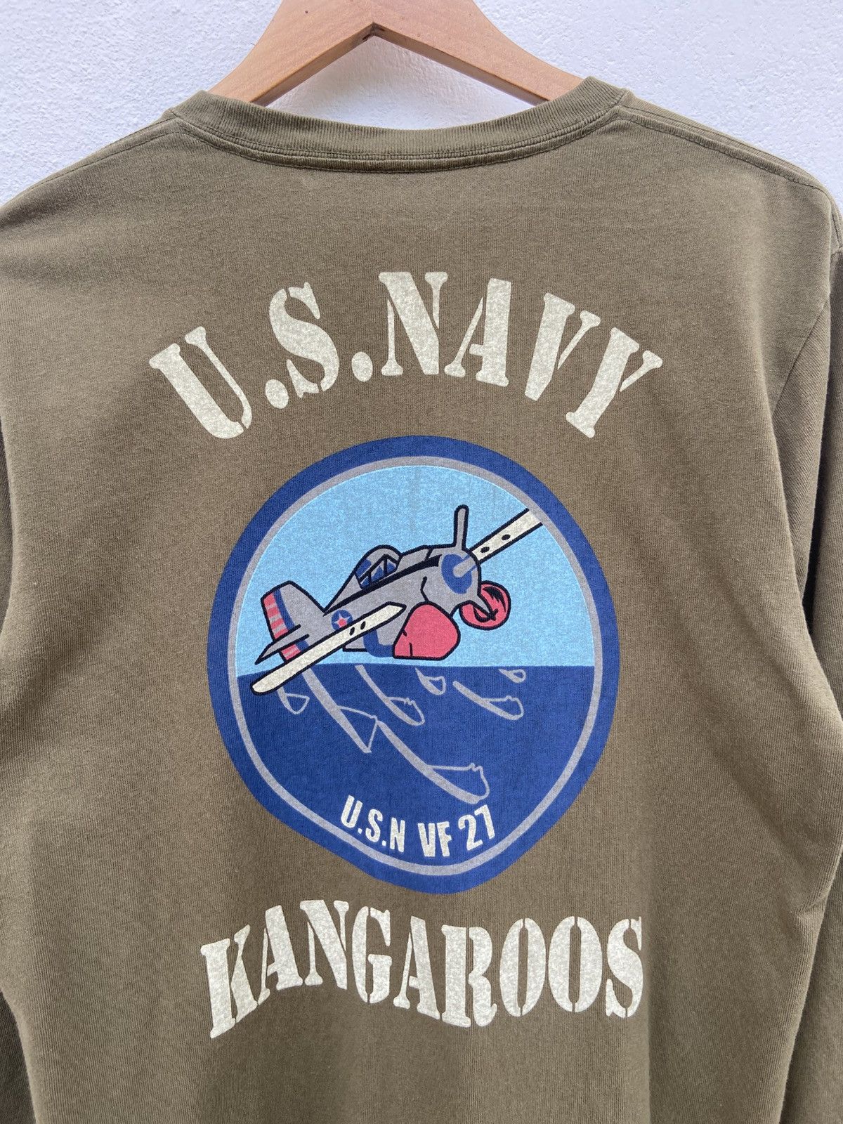 Vintage Houston t shirt long sleeve US NAVAL air station