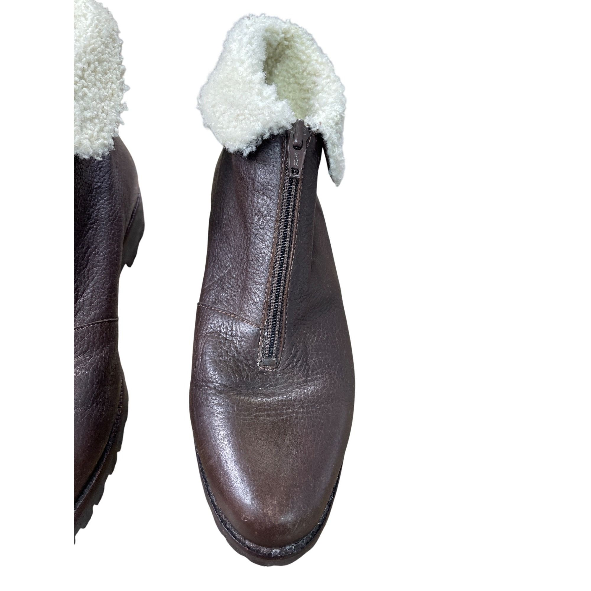 Cole Haan Cole Haan Womens Brown Leather Fur-Lined Ankle Boots Size 7. Size US 7.5 / IT 37.5 - 6 Thumbnail