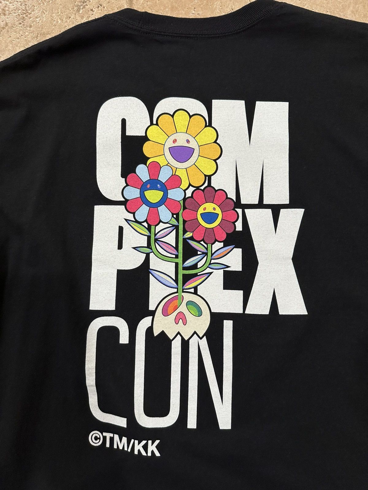 Complex Takashi Murakami ComplexCon Flower Black Long Sleeve T-Shirt Size US L / EU 52-54 / 3 - 11 Thumbnail
