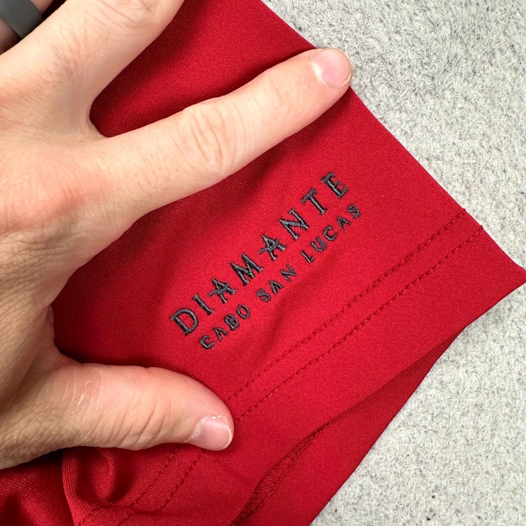 Vintage Straight Down Polo Shirt Mens Large Red Short Sleeve Golf Rugby Athletic Breathable Collared Commoditize? Size US L / EU 52-54 / 3 - 7 Thumbnail
