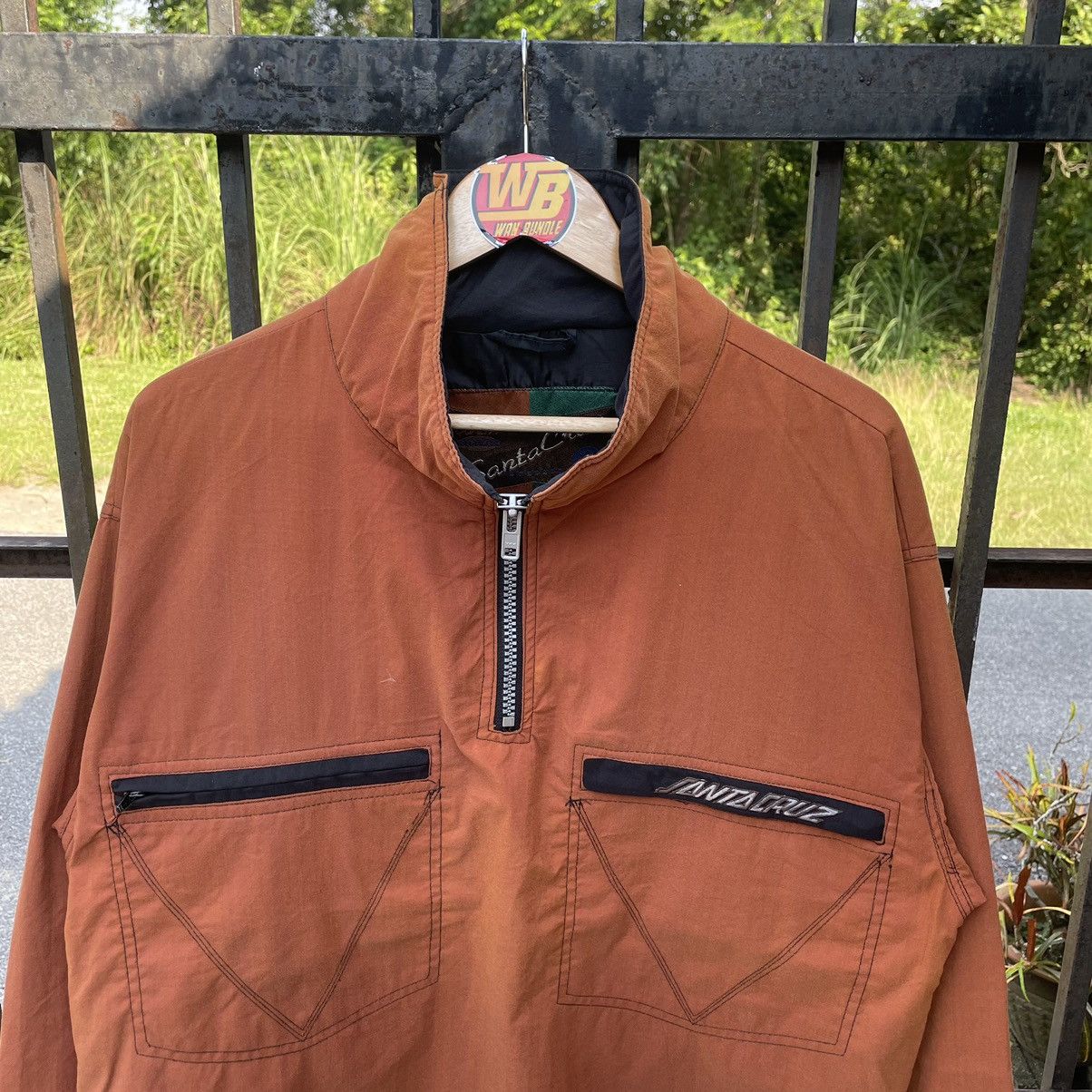 Santa Cruz Skateboards × Vintage 🔥🔥Vintage Santa Cruz Snowboards Half Zipper Light Jacket Size US M / EU 48-50 / 2 - 2 Thumbnail