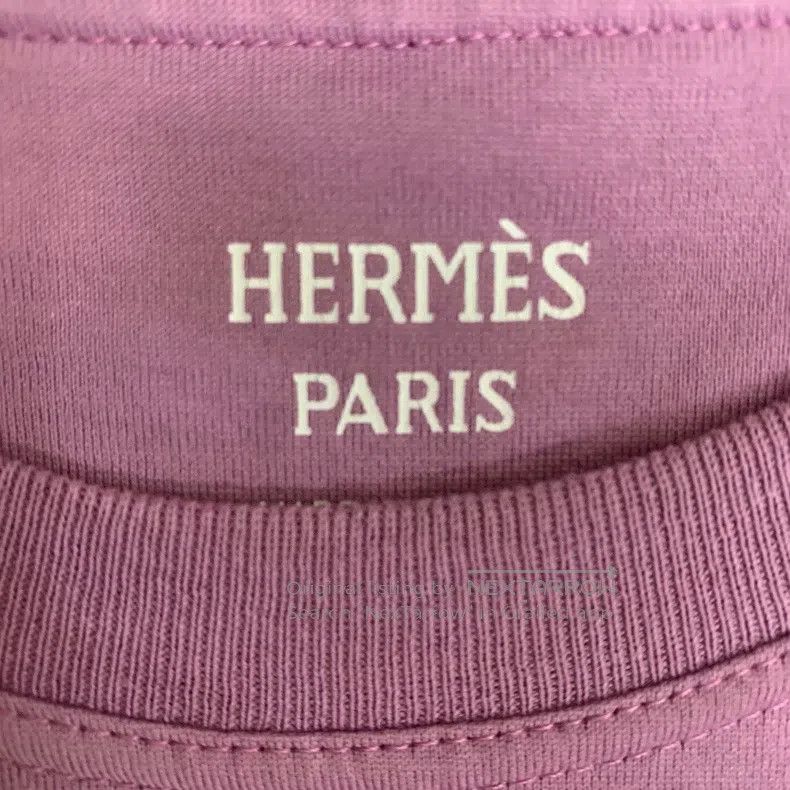 Hermes Hermes Eggplant Purple Embroidered T-Shirt Dress Size XXS / US 00 / IT 34 - 3 Thumbnail