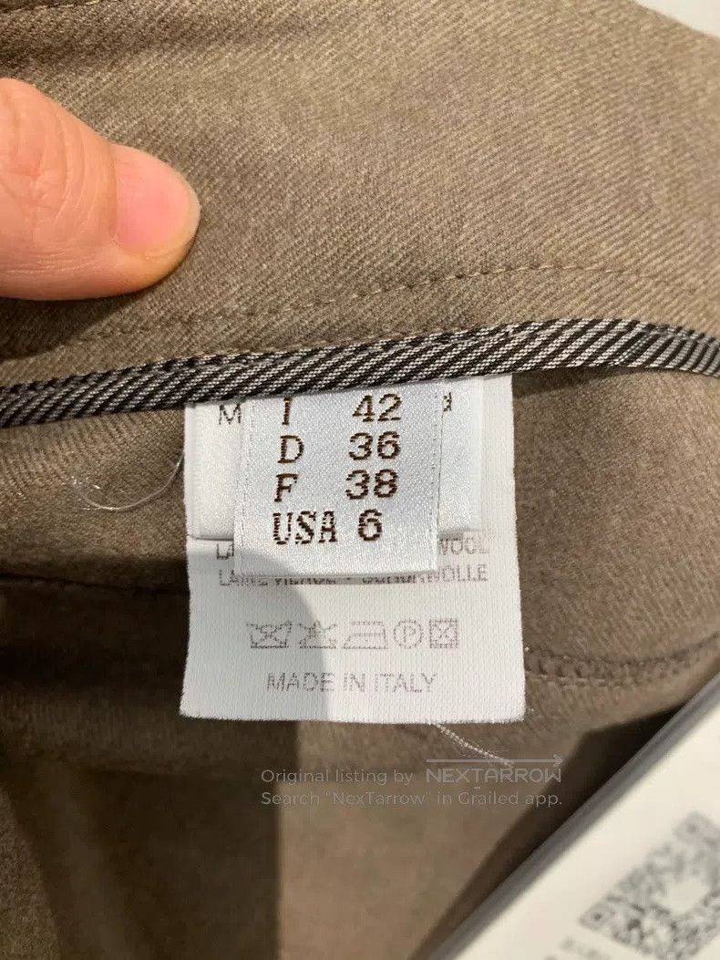 Brunello Cucinelli Brunello Cucinelli Khaki Wool Casual Pants Size 27" / US 4 / IT 40 - 3 Thumbnail
