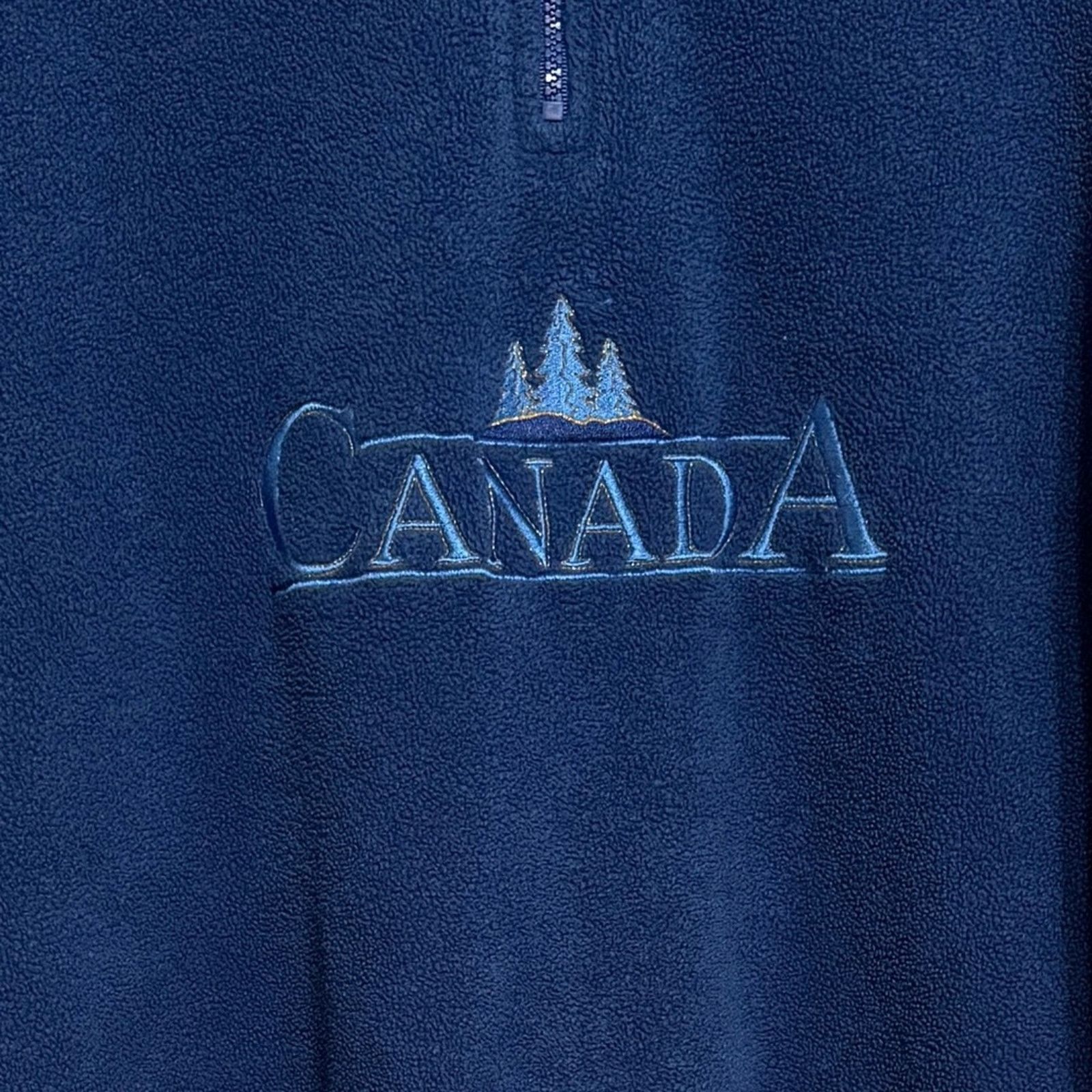Other Canada Fleece Half Zip Appliqué Travel Sweatshirt Size US L / EU 52-54 / 3 - 3 Thumbnail