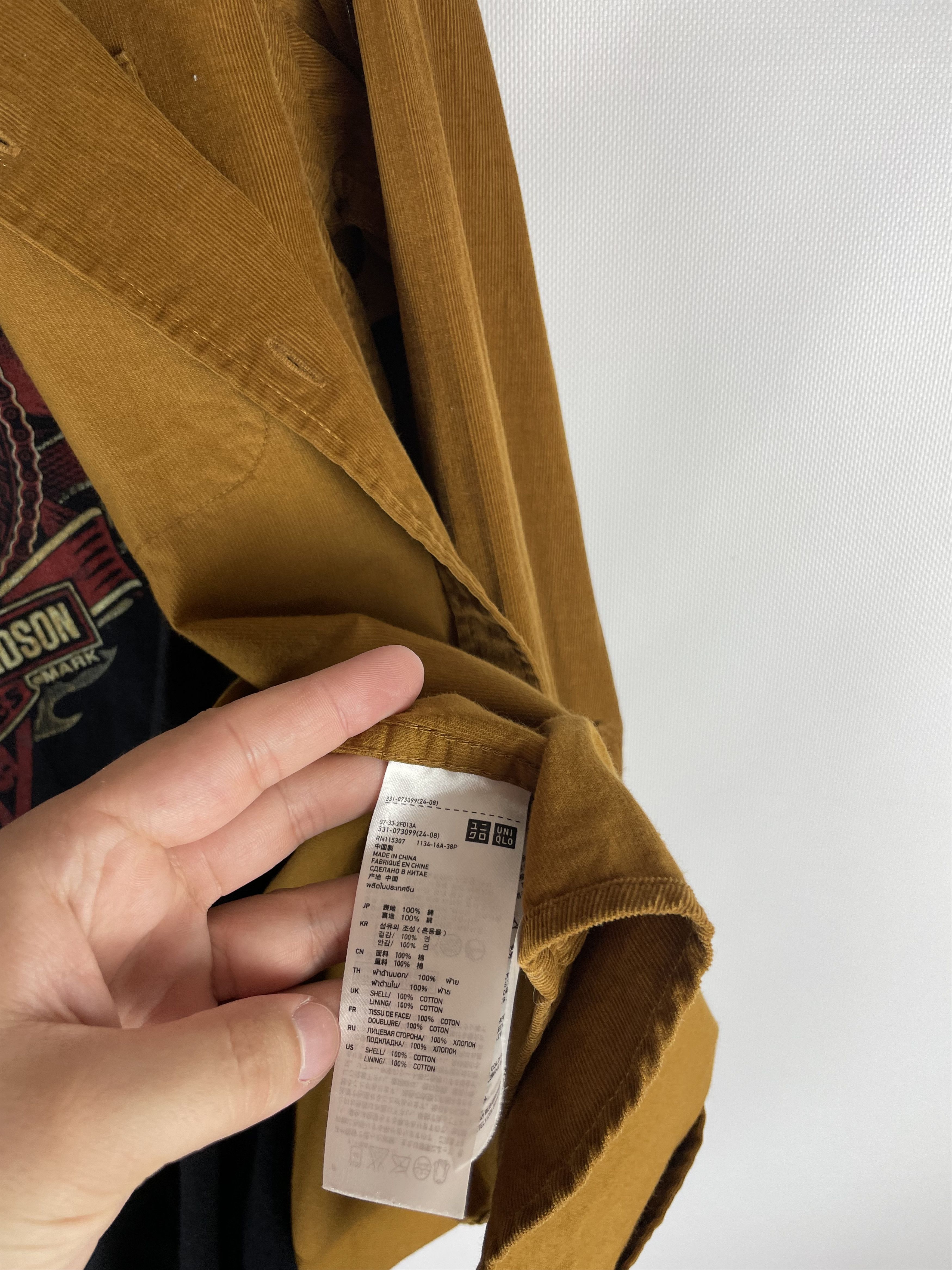 Flannel Flannel Uniqlo Corduroy Vintage Mens Shirt Size US L / EU 52-54 / 3 - 6 Thumbnail