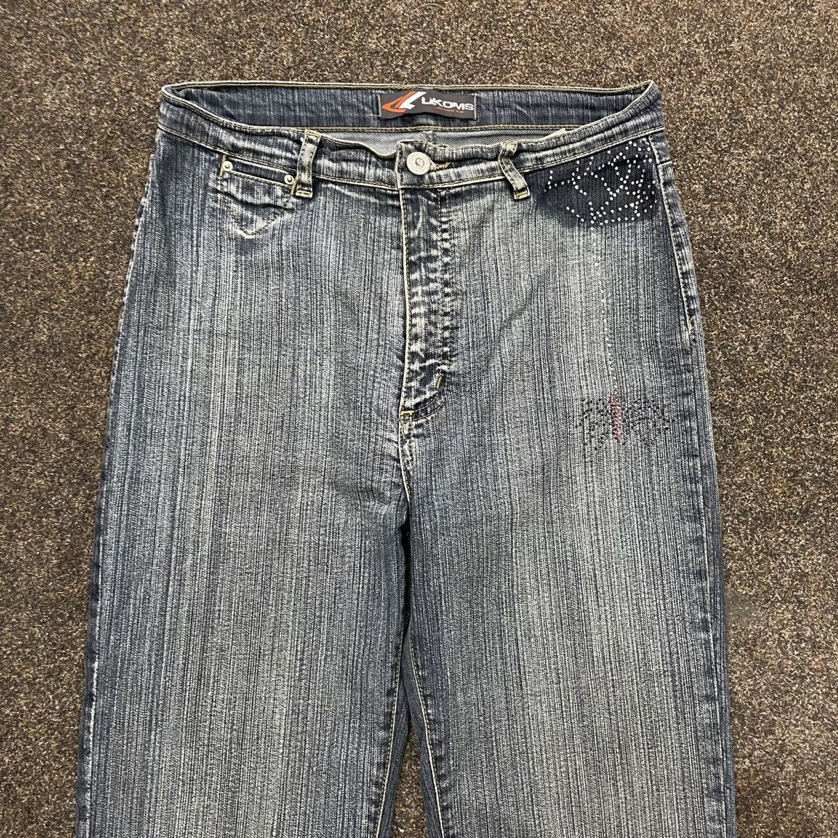 Vintage Vintage Y2K Baggy Flared Jeans Sun Faded Grunge Logo 32 Size 32" / US 10 / IT 46 - 4 Thumbnail