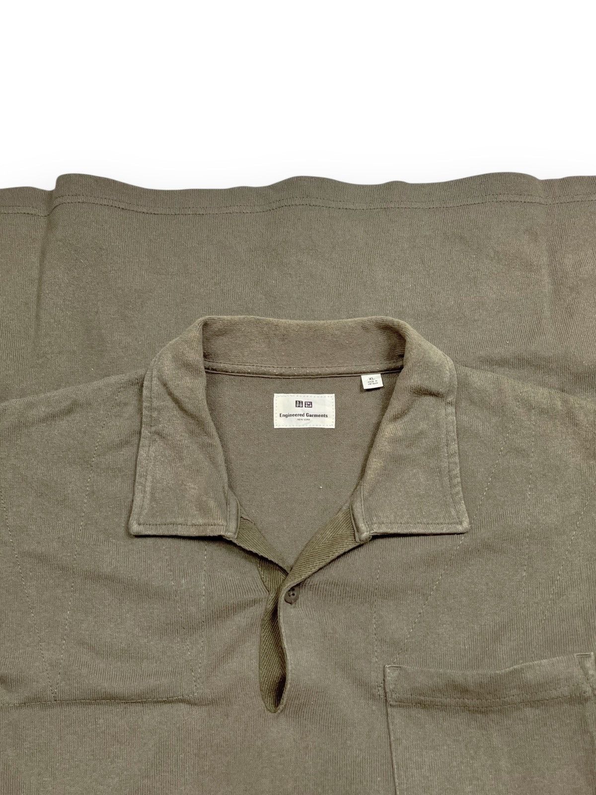 Engineered Garments × Uniqlo Uniqlo x Engineered Garments Olive Green Polo Shirt Size US XL / EU 56 / 4 - 6 Thumbnail