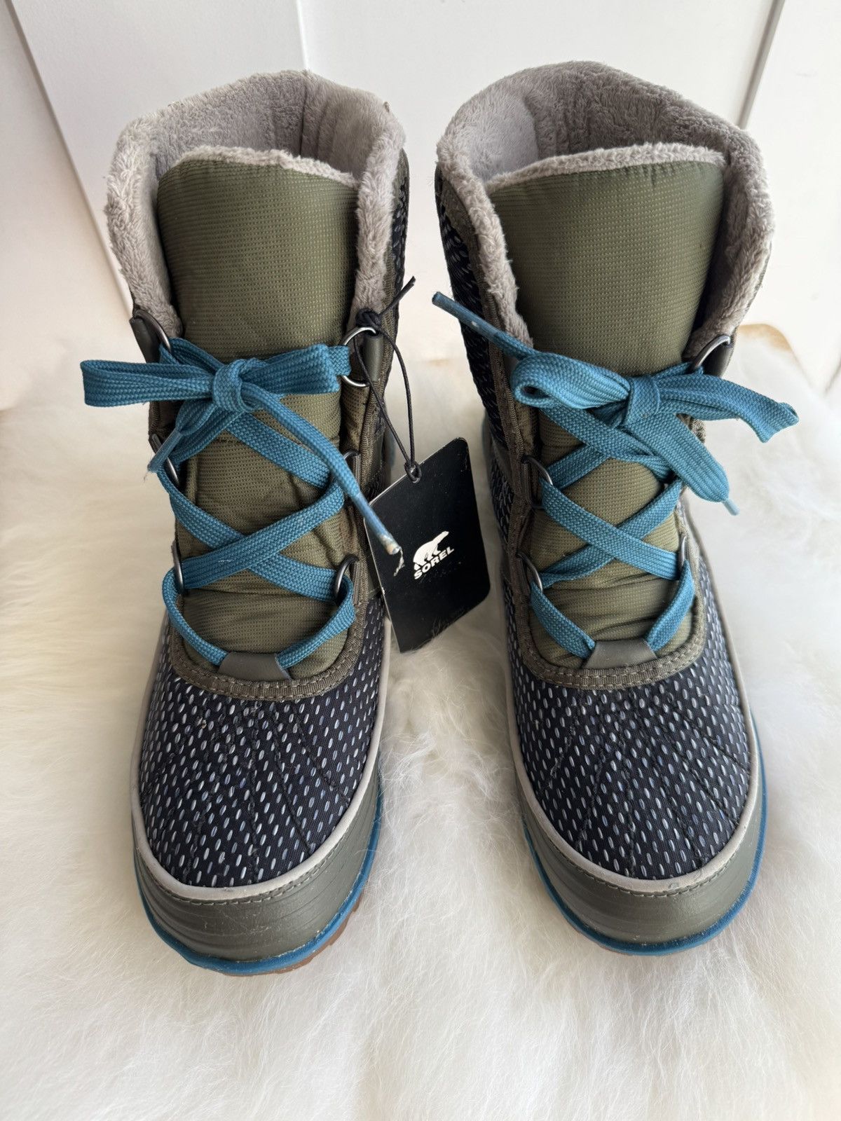SOREL Sorel Tivoli II Teal Waterproof Winter Lace Up Boots Women Size US 7.5 / IT 37.5 - 3 Thumbnail