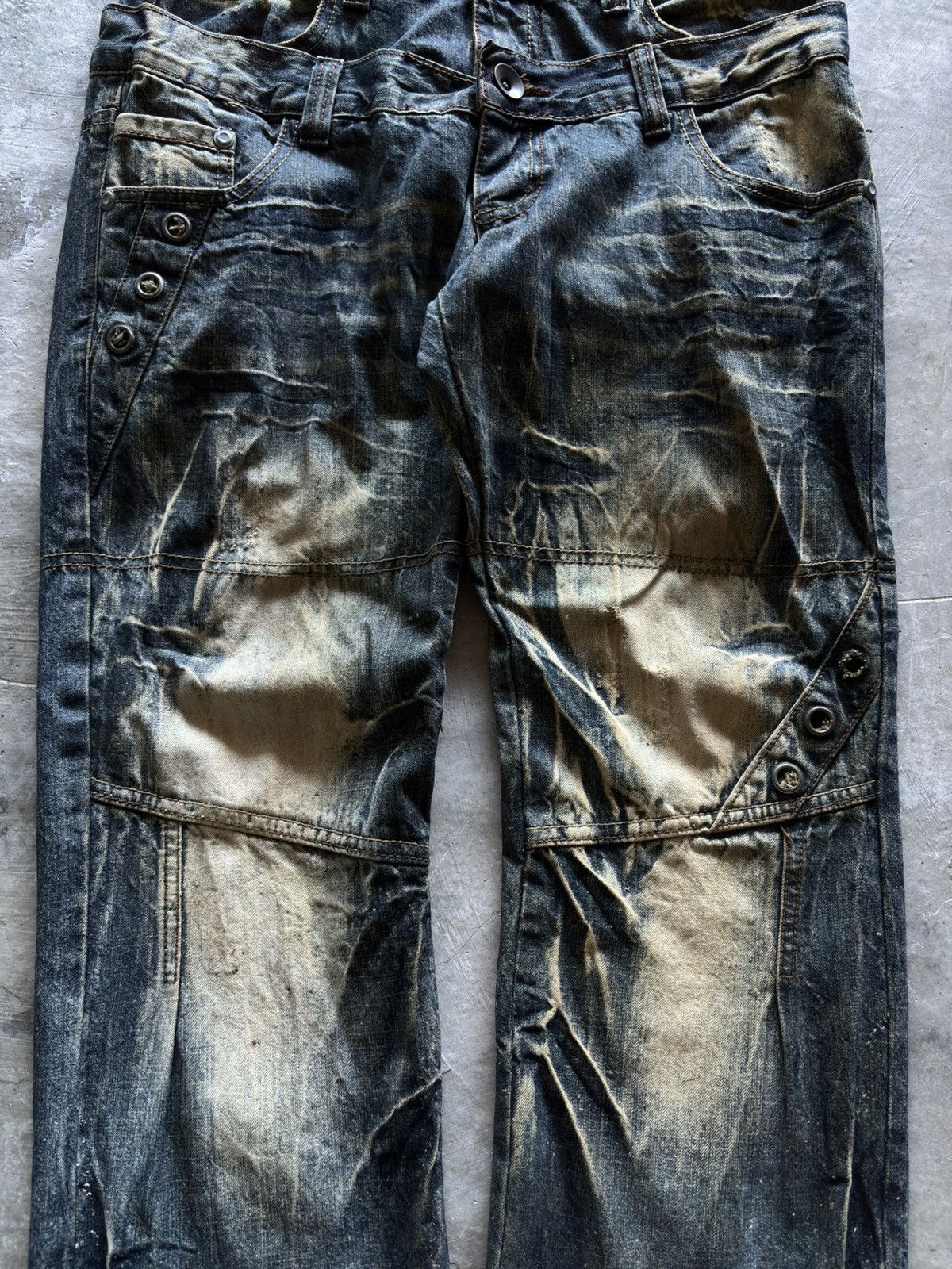 If Six Was Nine PUNK MINISTRY double waist crazy rusty wash japanese mudmax Size US 31 - 2 Thumbnail
