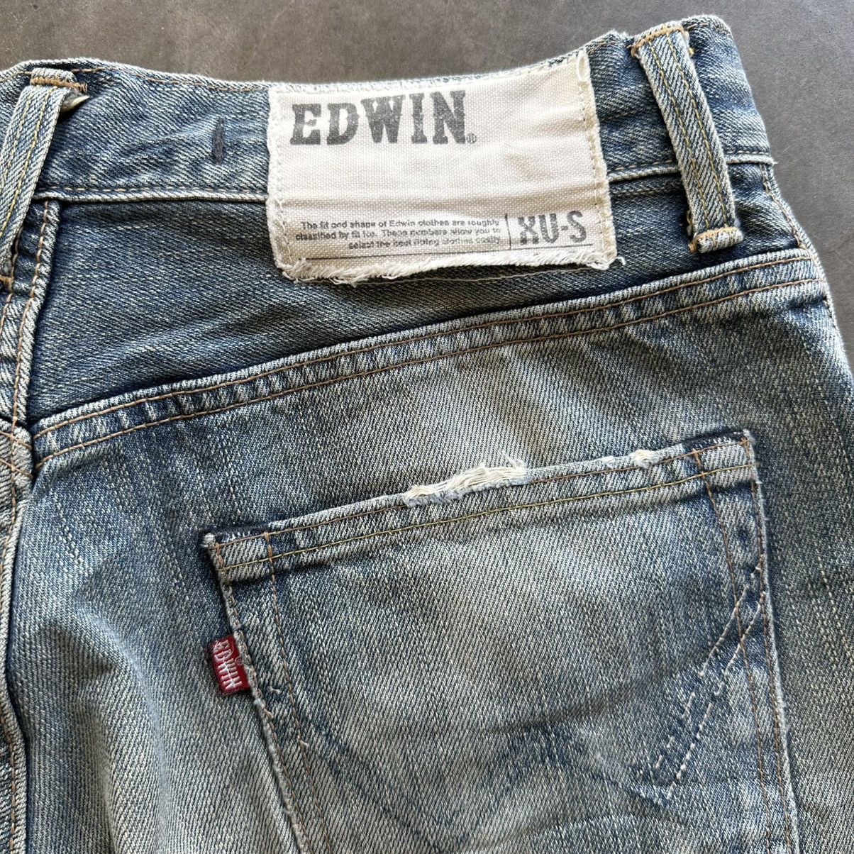 Edwin × Jean × Vintage Vintage Edwin Distressed Faded Denim Jean Pant W29 Size US 29 - 13 Thumbnail