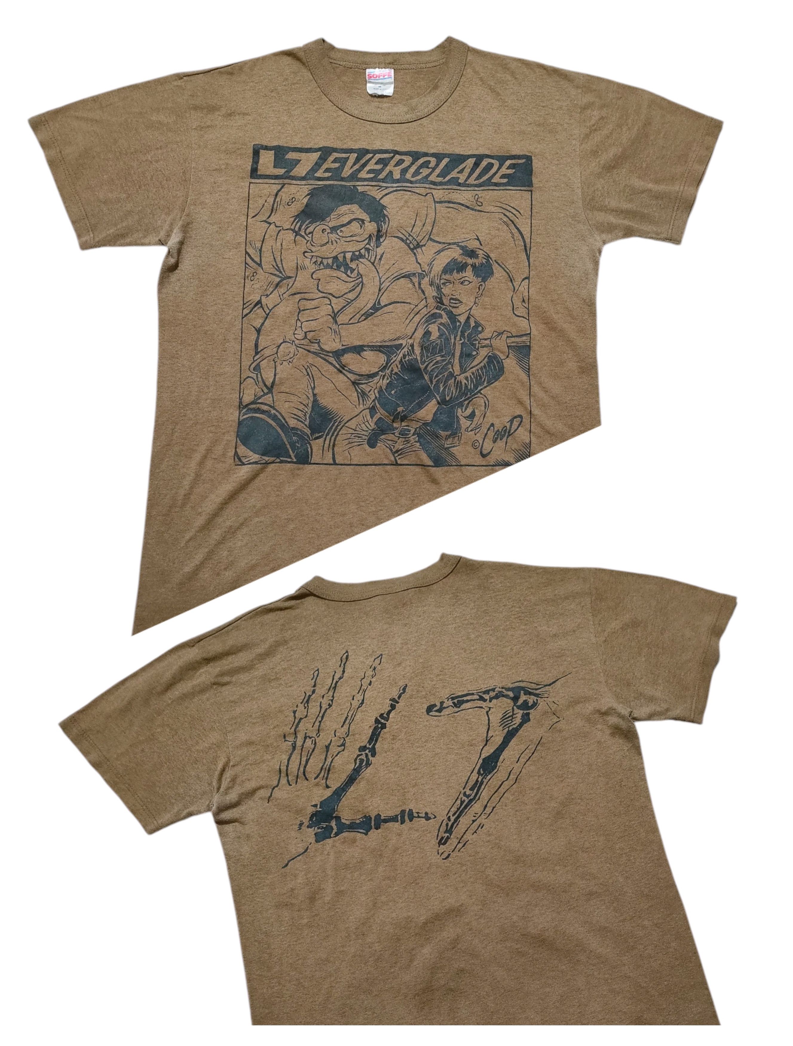 Band Tees 90s L7 'EVERGLADE' Vintage Band Tee GRUNGE PUNK Size US L / EU 52-54 / 3 - 1 Thumbnail