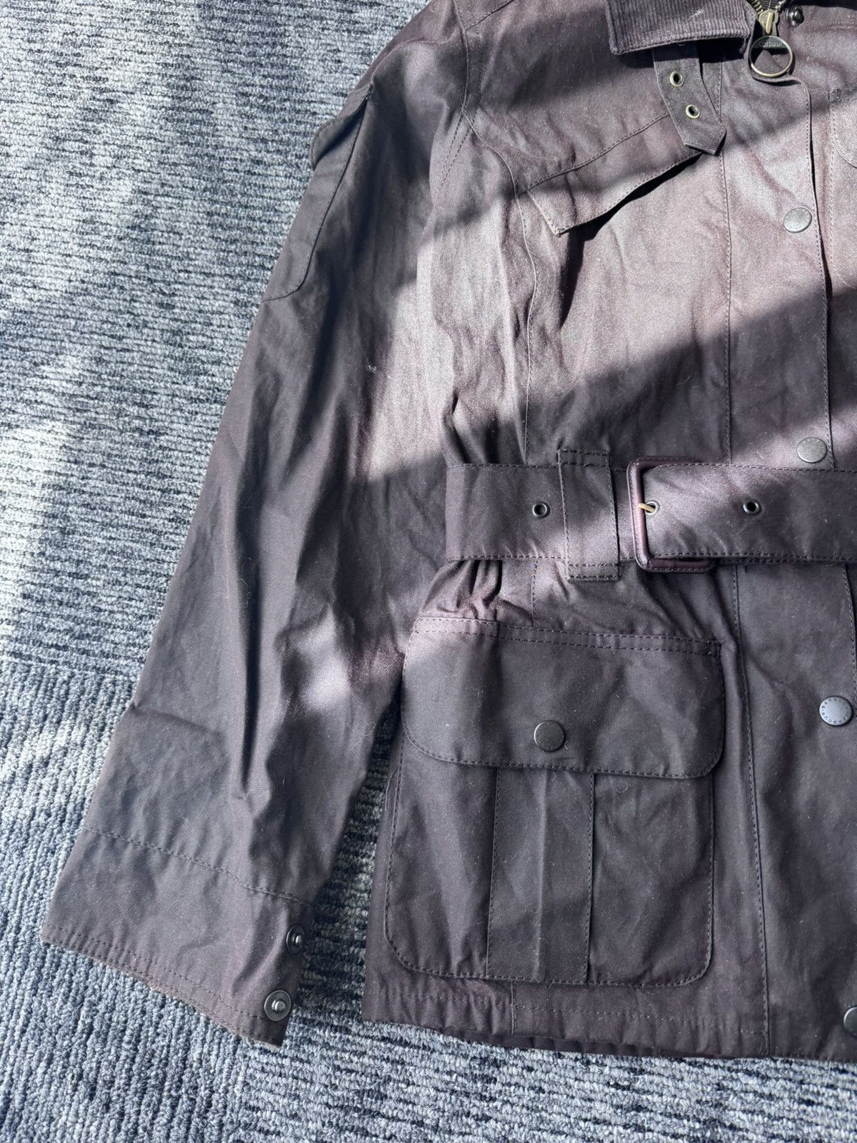 Barbour Barbour waxed jacket AMELIA brown NEW Size S / US 4 / IT 40 - 4 Thumbnail