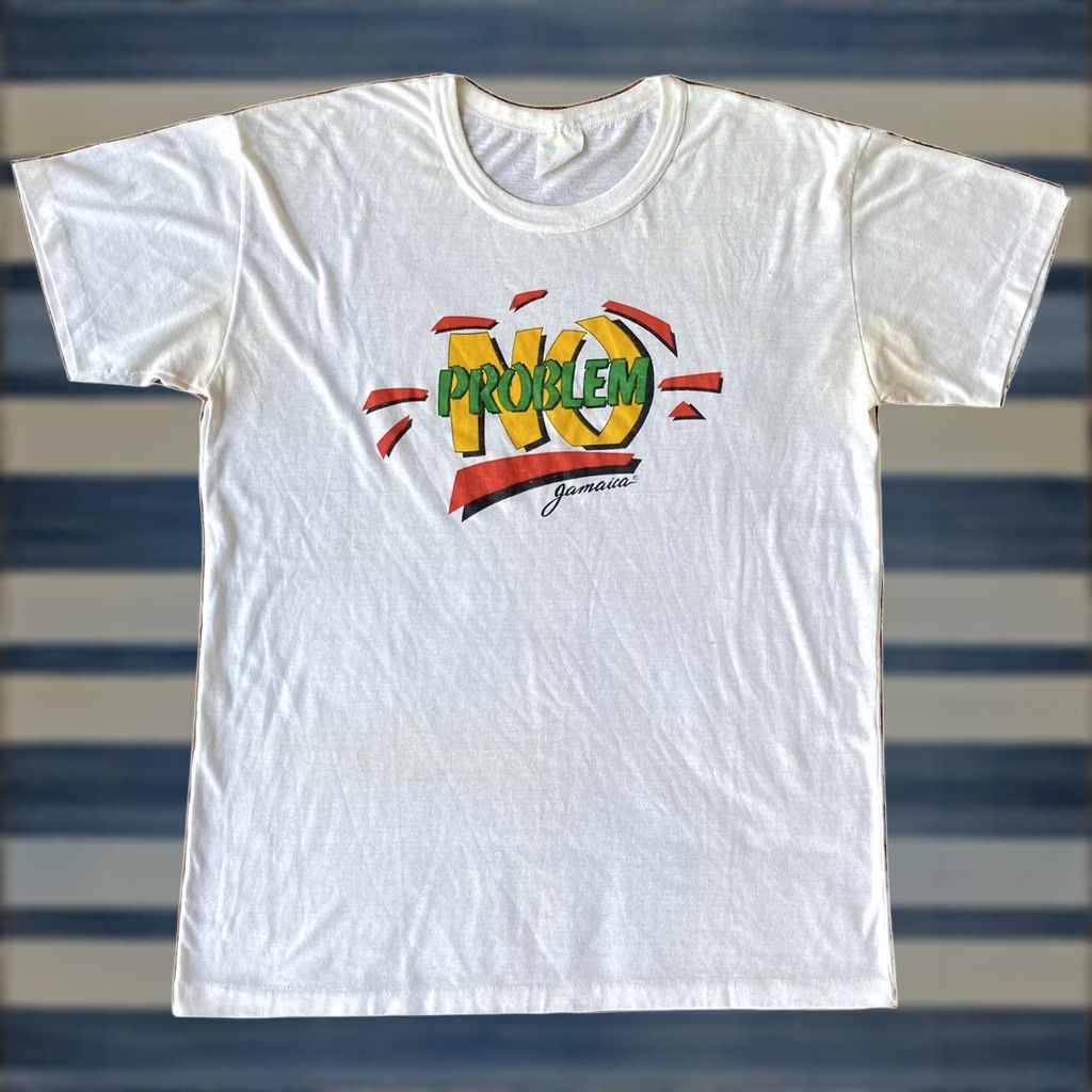 Vintage VINTAGE 90s No Problem Jamaica Souvenir White T shirt XL Ocean Hip Hop Graphic Tee Mens Womens Size US XL / EU 56 / 4 - 1 Thumbnail