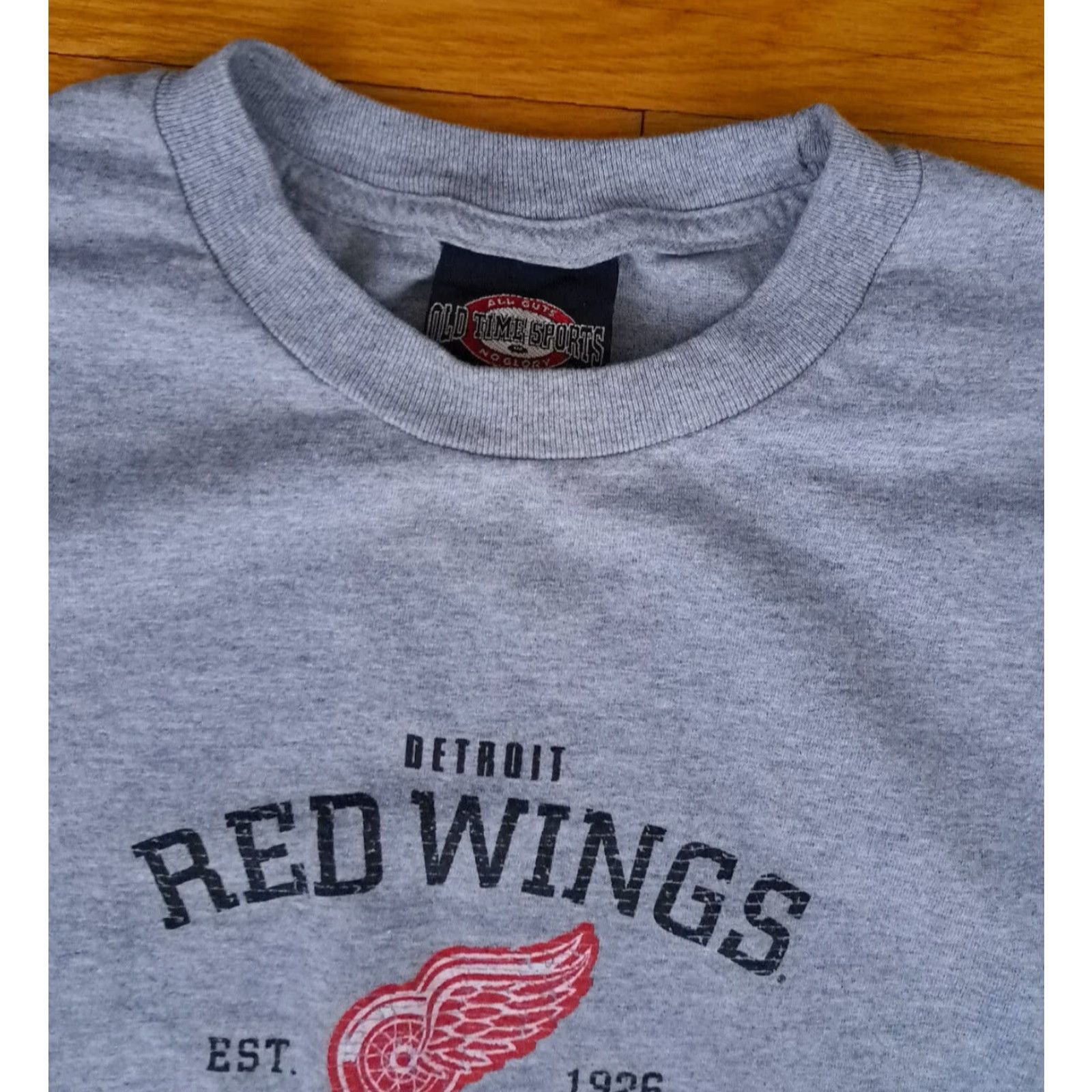 Vintage Detroit Red Wings All Glory Grey T-Shirt XL Men Short Sleeve Gray Old Time Hockey Size US XL / EU 56 / 4 - 3 Thumbnail