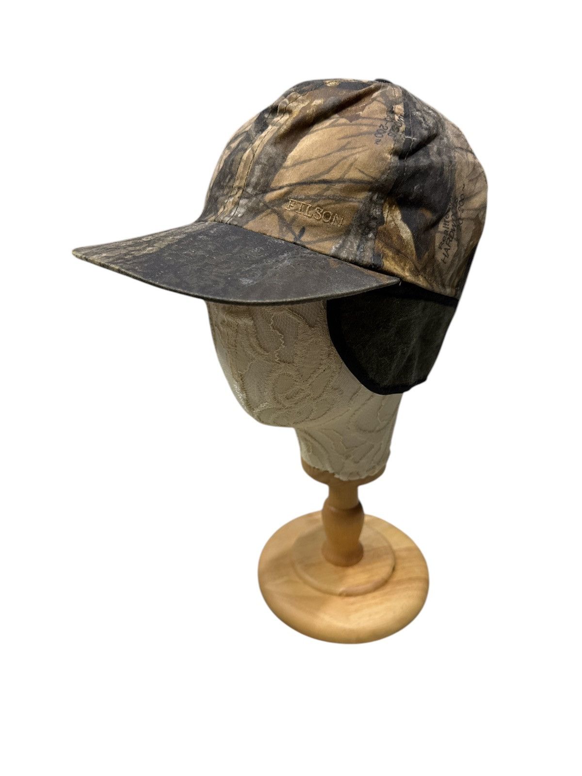 ARCHIVE🔥90s FILSON CAMOUFLAGE EARFLAP REALTREE WAXED CAP
