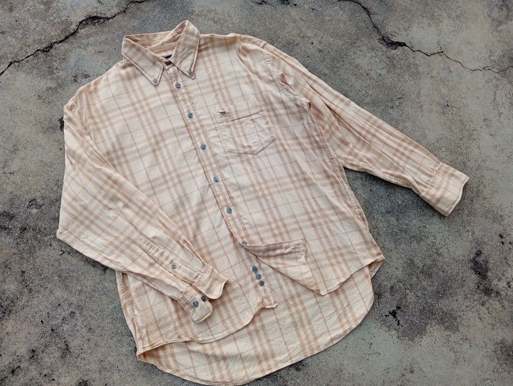 Burberry Burberry London 🐎 Checked Shirt Fashion Size US M / EU 48-50 / 2 - 2 Thumbnail