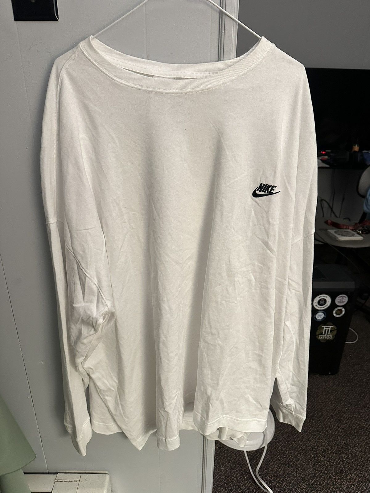 Nike Men's Nike x Peaceminusone Long Sleeve Flower T Shirt White