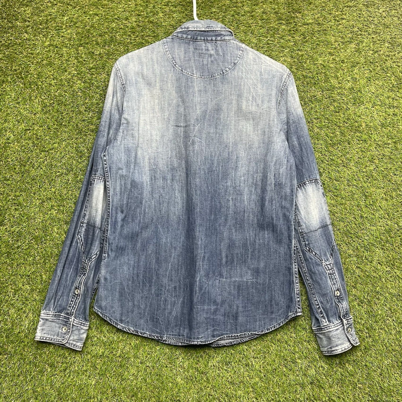 True Religion True Religion Pearl Snap Denim Shirt Mens Small Button Up Chambray y2k Casual Size US S / EU 44-46 / 1 - 2 Thumbnail