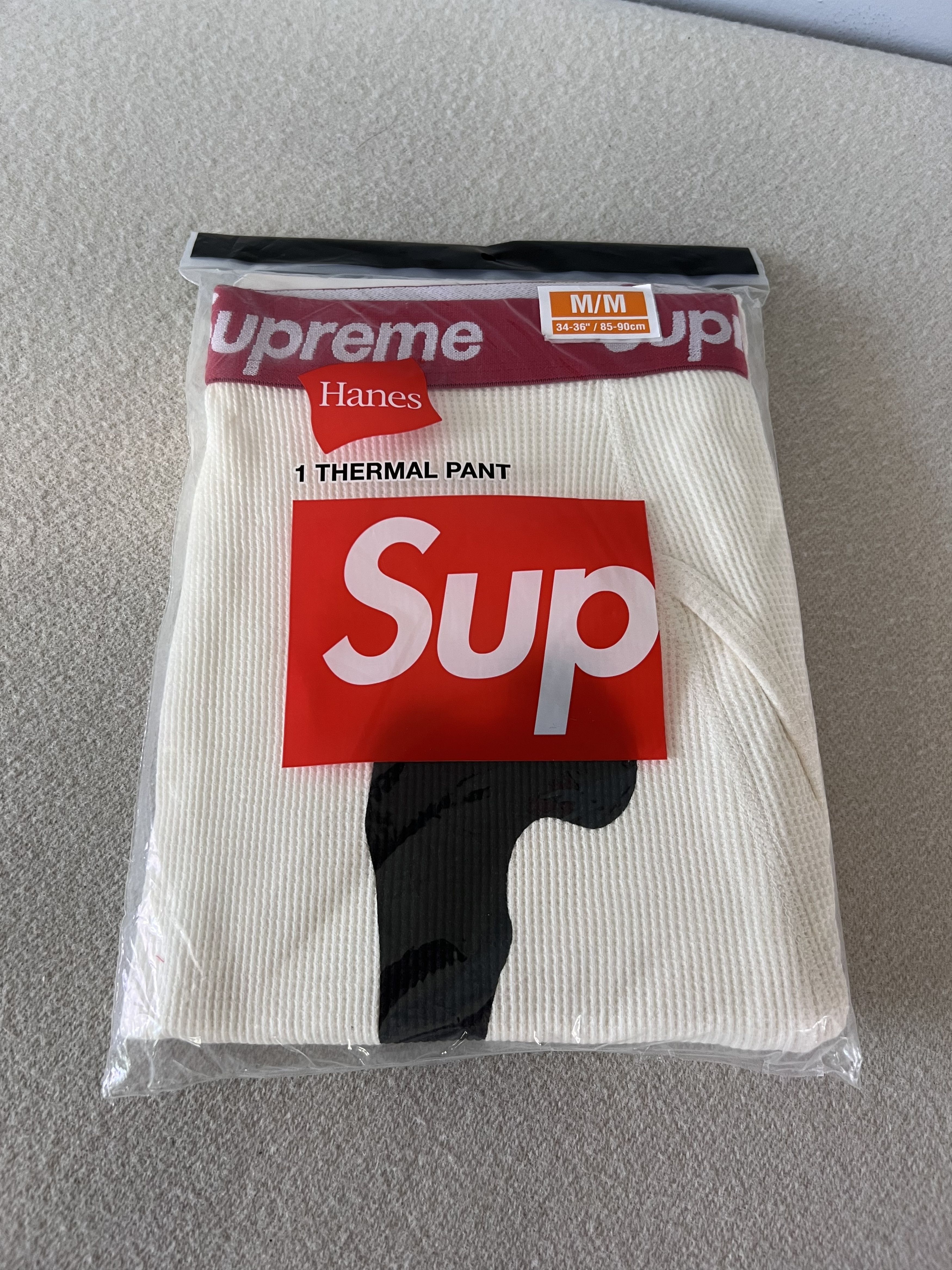 Hanes × Supreme Supreme Hanes Bones Thermal Pants in White Size US 32 / EU 48 - 2 Thumbnail