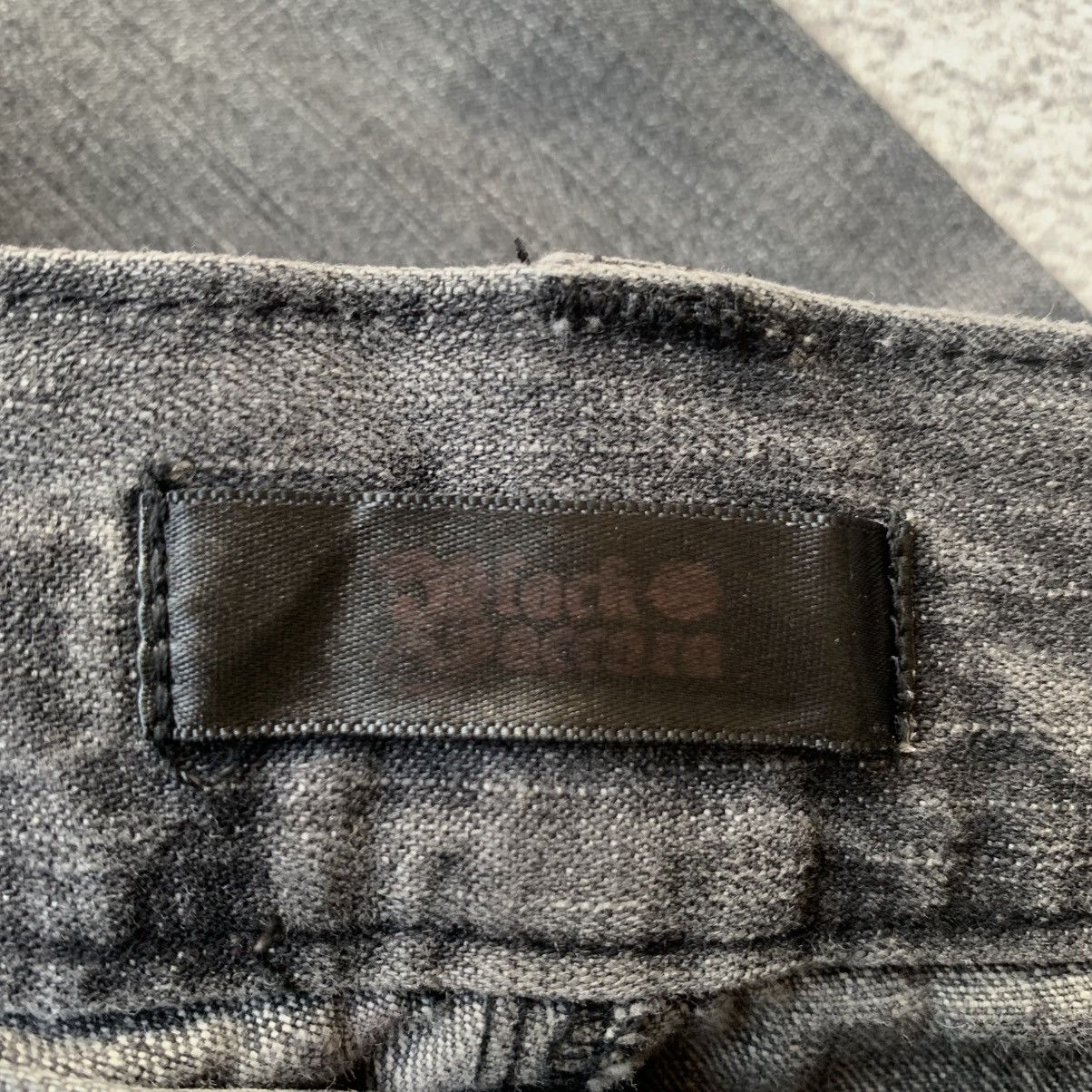 If Six Was Nine Black Baccara Multizipper Distressed bondage Flare Jeans Size US 30 / EU 46 - 13 Thumbnail