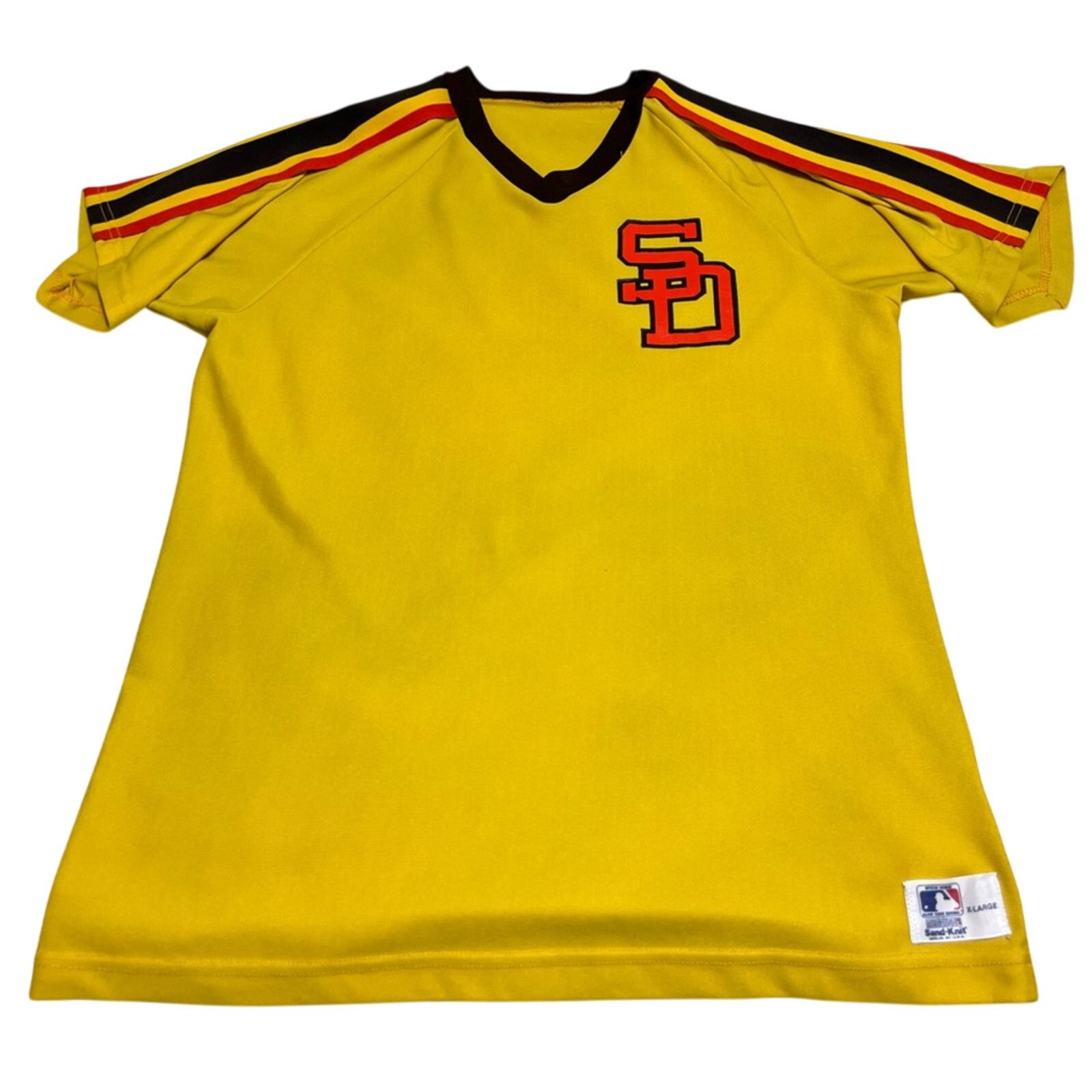 MLB 70's-80's Medalist Sand-Knit San Diego Padres Jersey XL RARE Size US XL / EU 56 / 4 - 1 Thumbnail