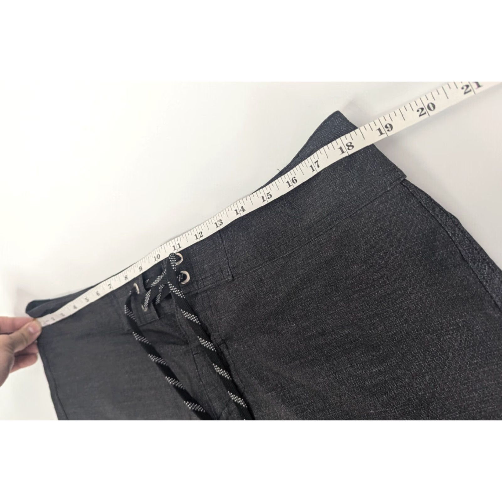 Quiksilver Quiksilver Board Shorts Mens 34 Grey Teal Stripe Swim Trunks Zip Pocket Surfer Size US 34 / EU 50 - 5 Thumbnail