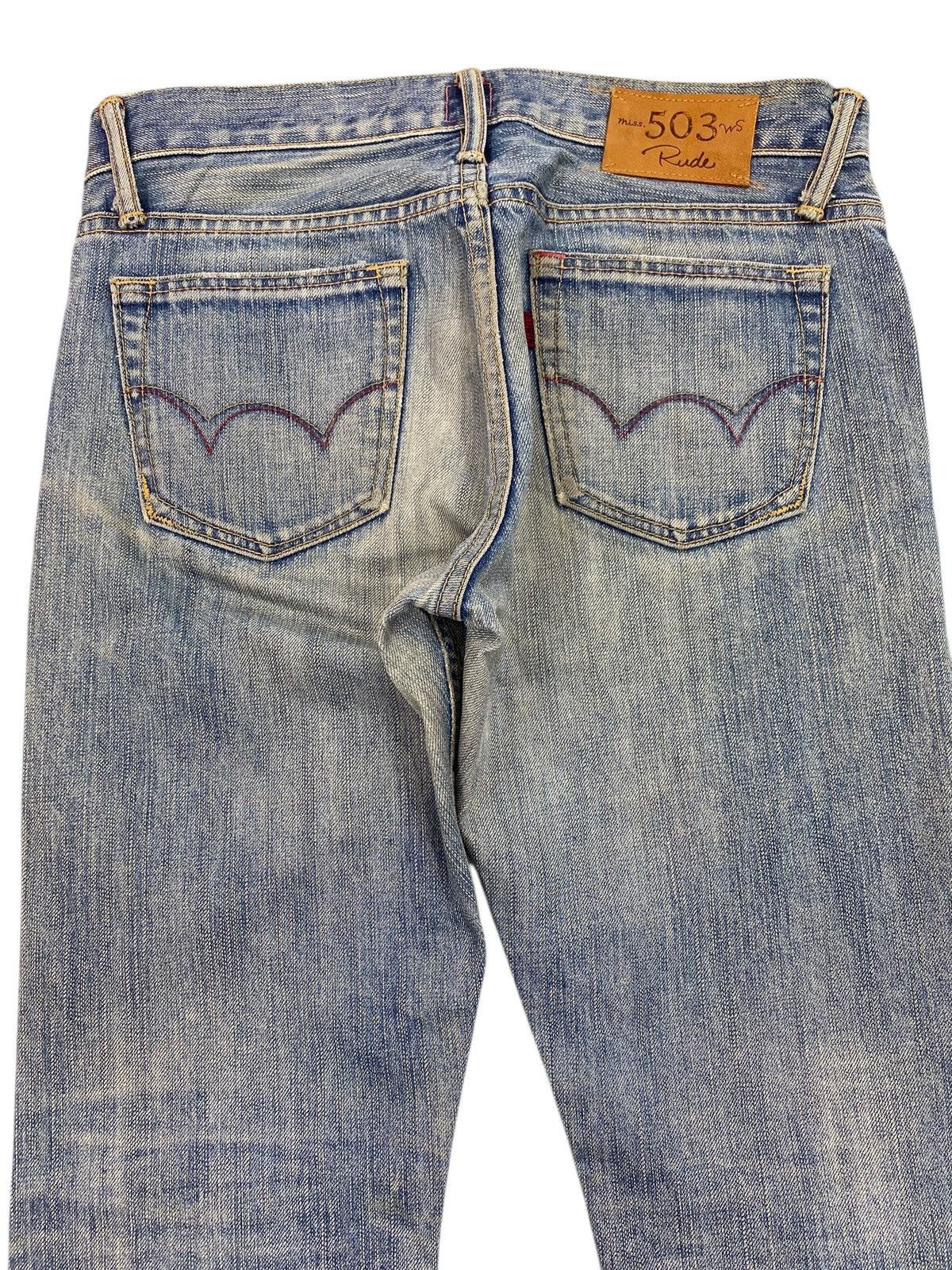 Edwin Edwin Miss 503 Faded Wash Style Flare Jeans Size 28" / US 6 / IT 42 - 4 Thumbnail