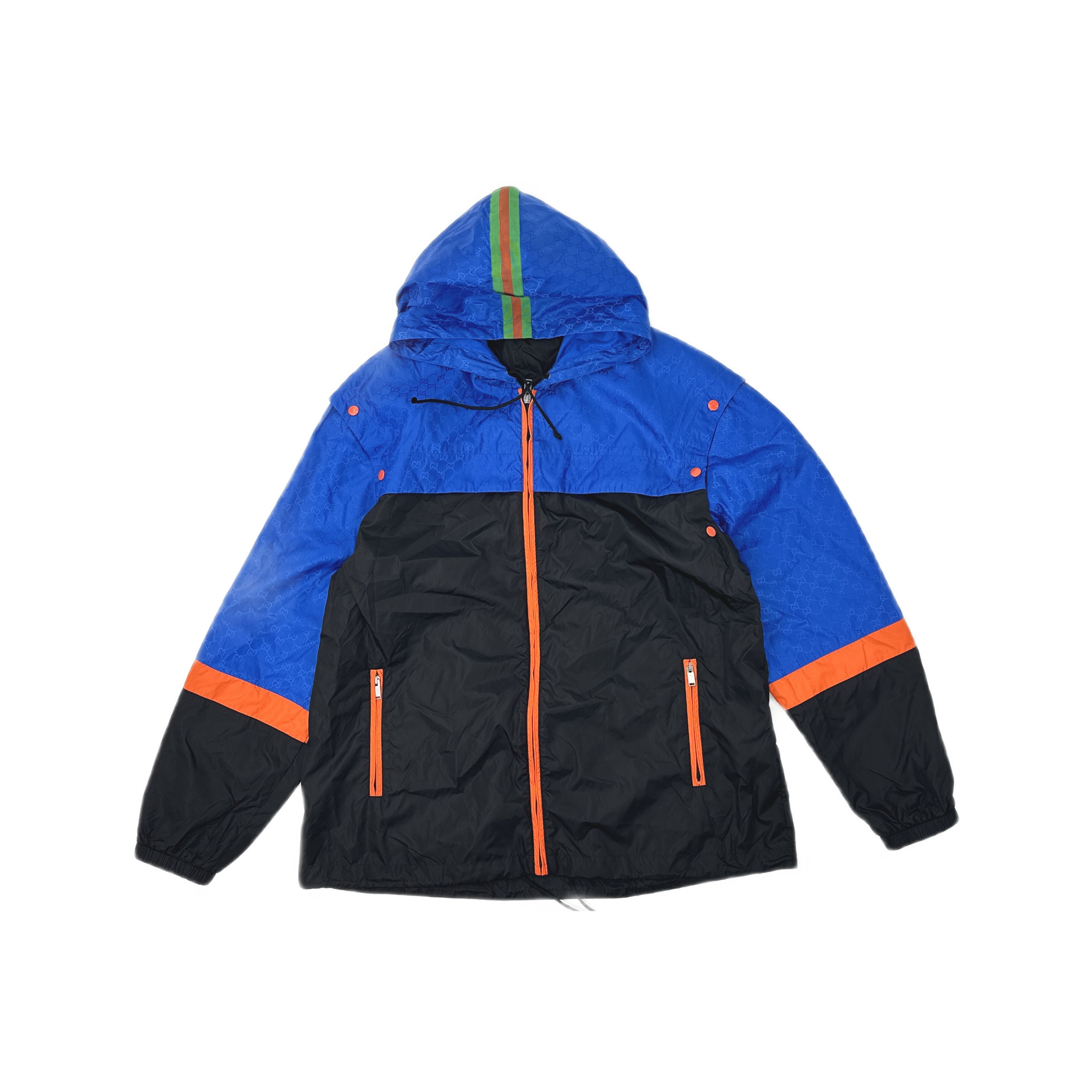 Gucci Gucci Colorblock Zip-Up Hooded Jacket Size 48 Size US M / EU 48-50 / 2 - 1 Thumbnail