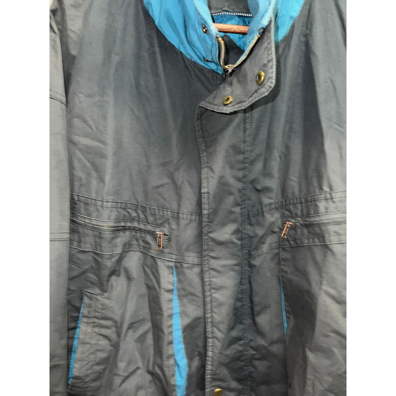 GROUNDZERO Y2K Zero Proof Ski Skiwear Black Blue Jacket L Large 2000s Size US L / EU 52-54 / 3 - 3 Thumbnail