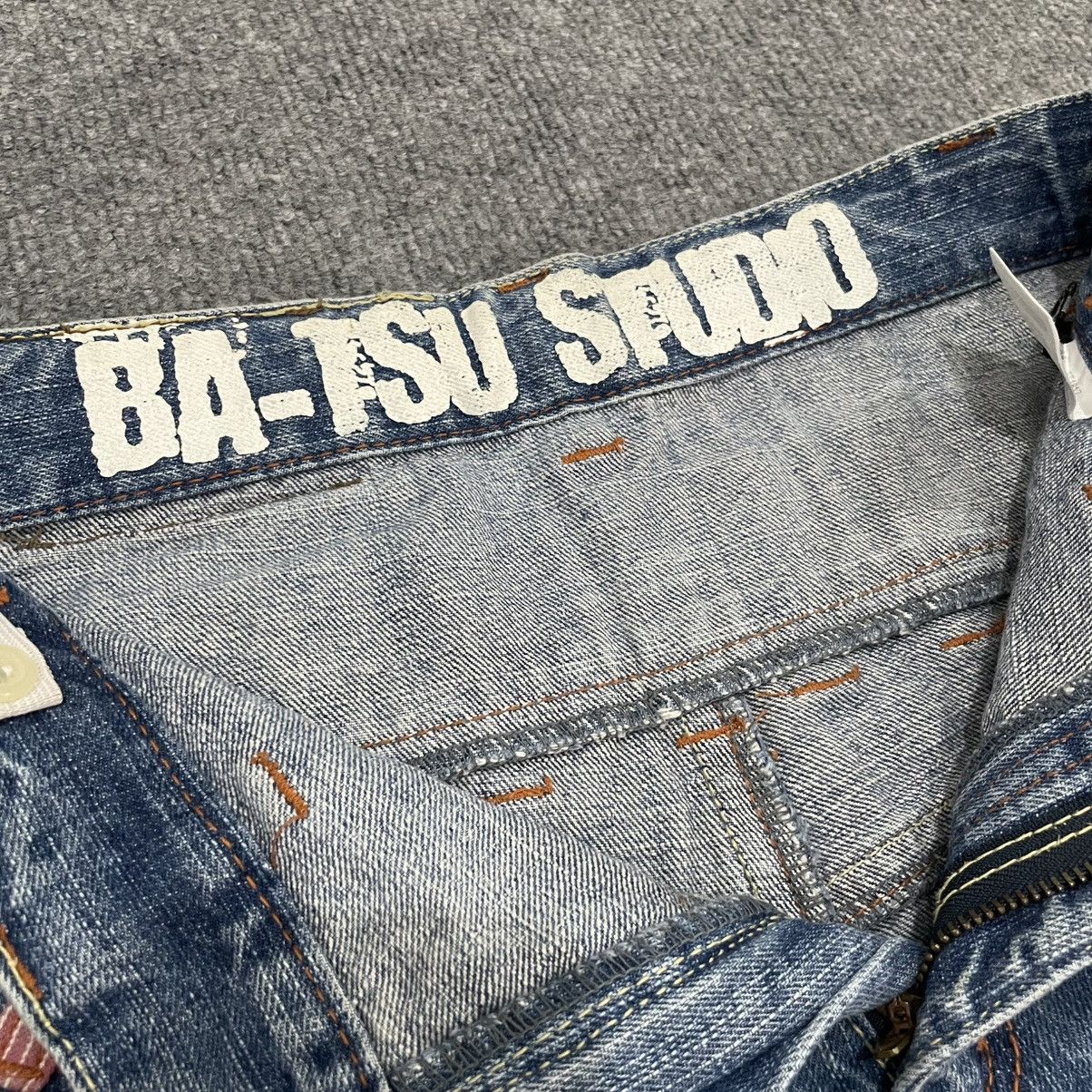 Japanese Brand Japanese Ba Tsu Studio Double Waist Jeans Skull Pattern Size 30" / US 8 / IT 44 - 3 Thumbnail