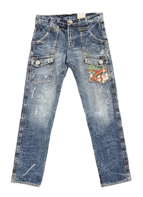 If Six Was Nine × Japanese Brand Distressed Antgauge Platinum Embroidered Pocket Denim Pants Size US 30 / EU 46 - 1 Thumbnail