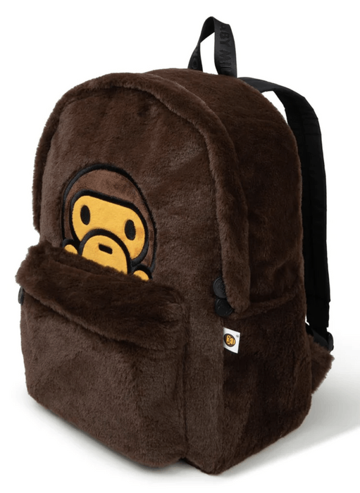 Bape BAPE Baby Milo Backpack Faux Fur Plush Book Bag | Grailed