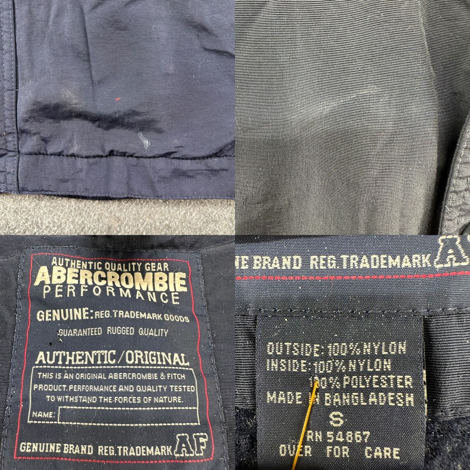 Abercrombie & Fitch VINTAGE Abercrombie & Fitch Jacket Mens S Blue Windbreaker Lined Snap 90s Jacket/Coat Short Regular Mens Size US S / EU 44-46 / 1 - 10 Thumbnail